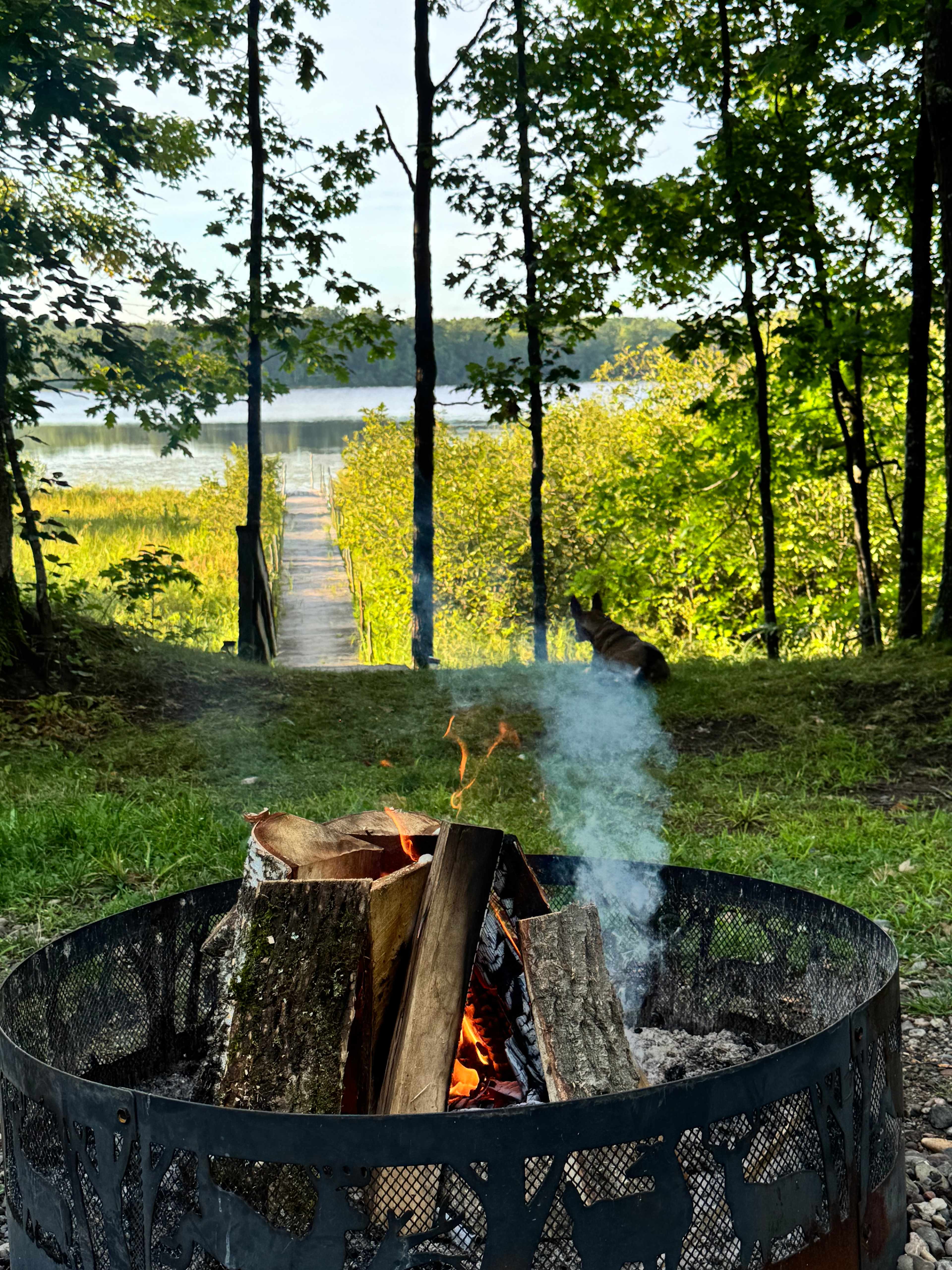 Our path to the lake. 