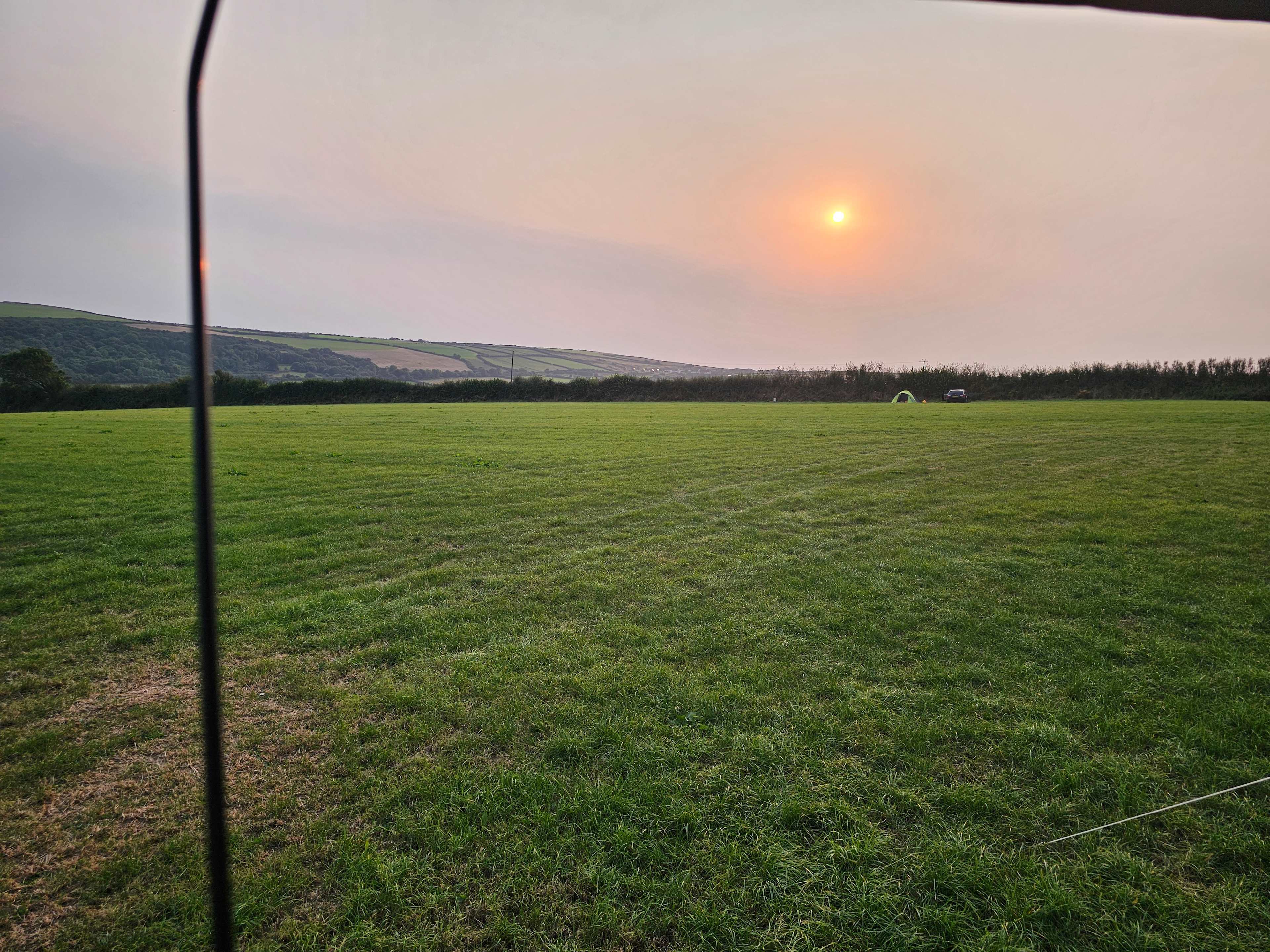 Sunset from the tent.