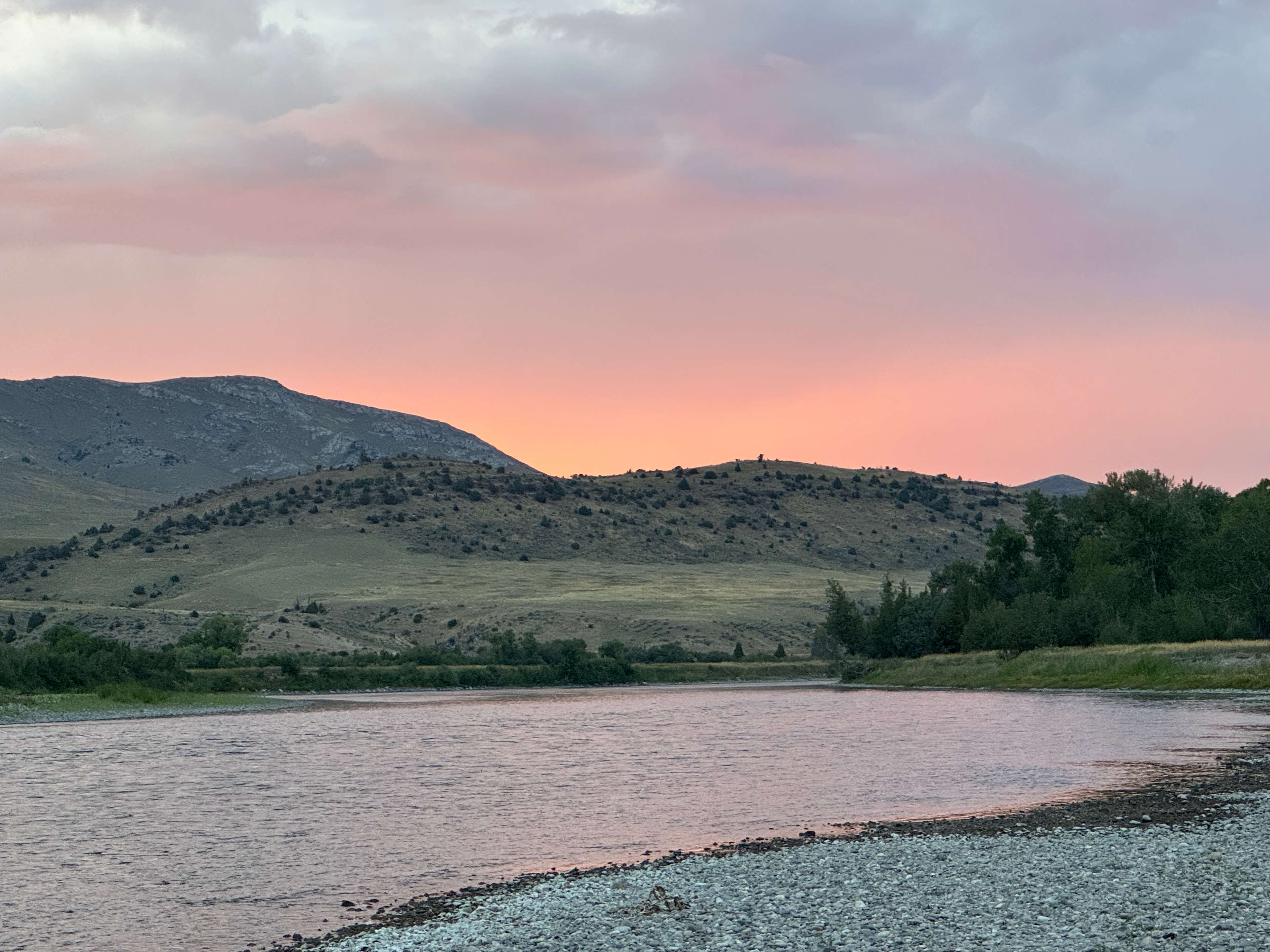 The river spot a short walk from the campsite. 