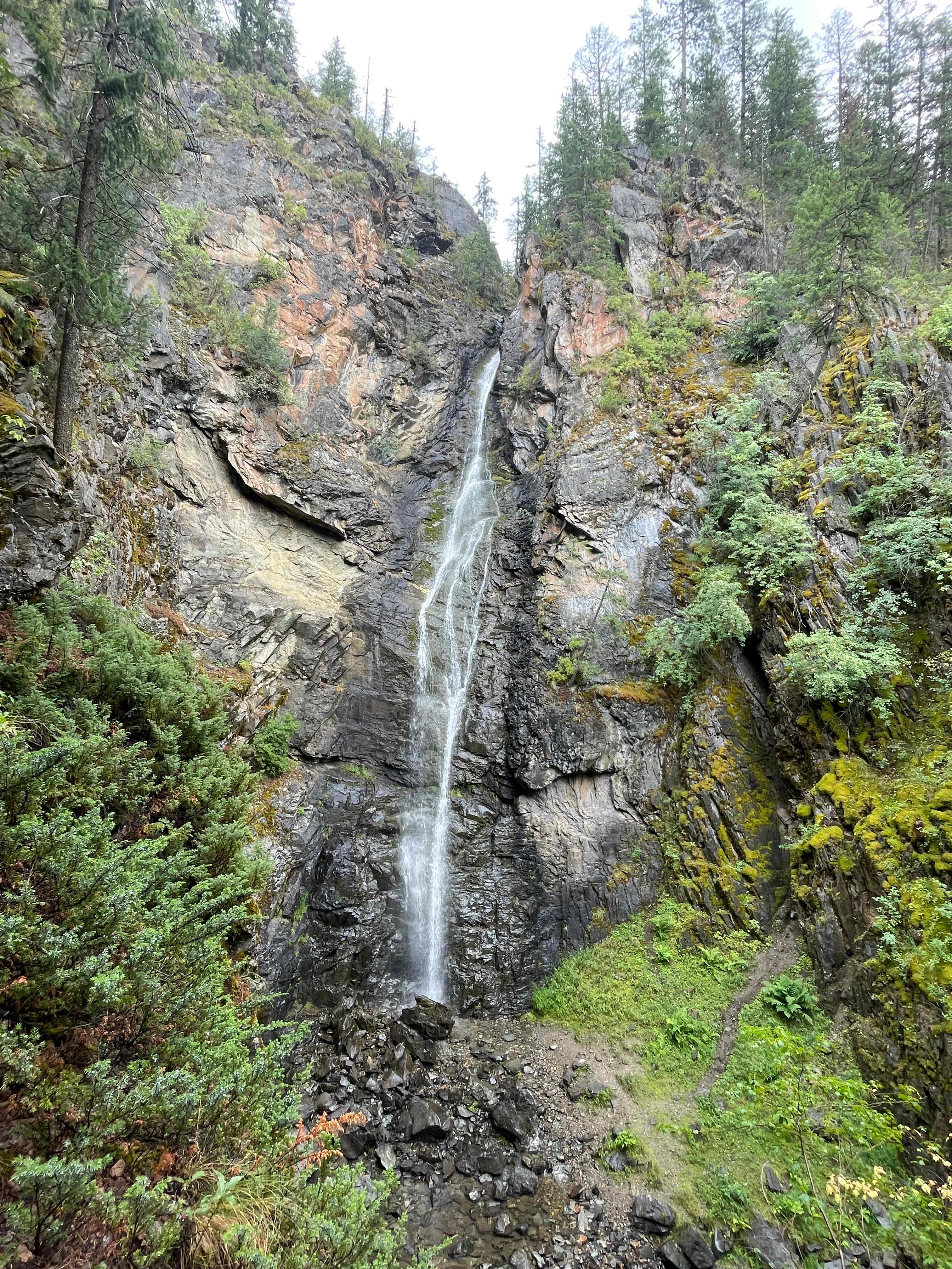 Close by water falls
