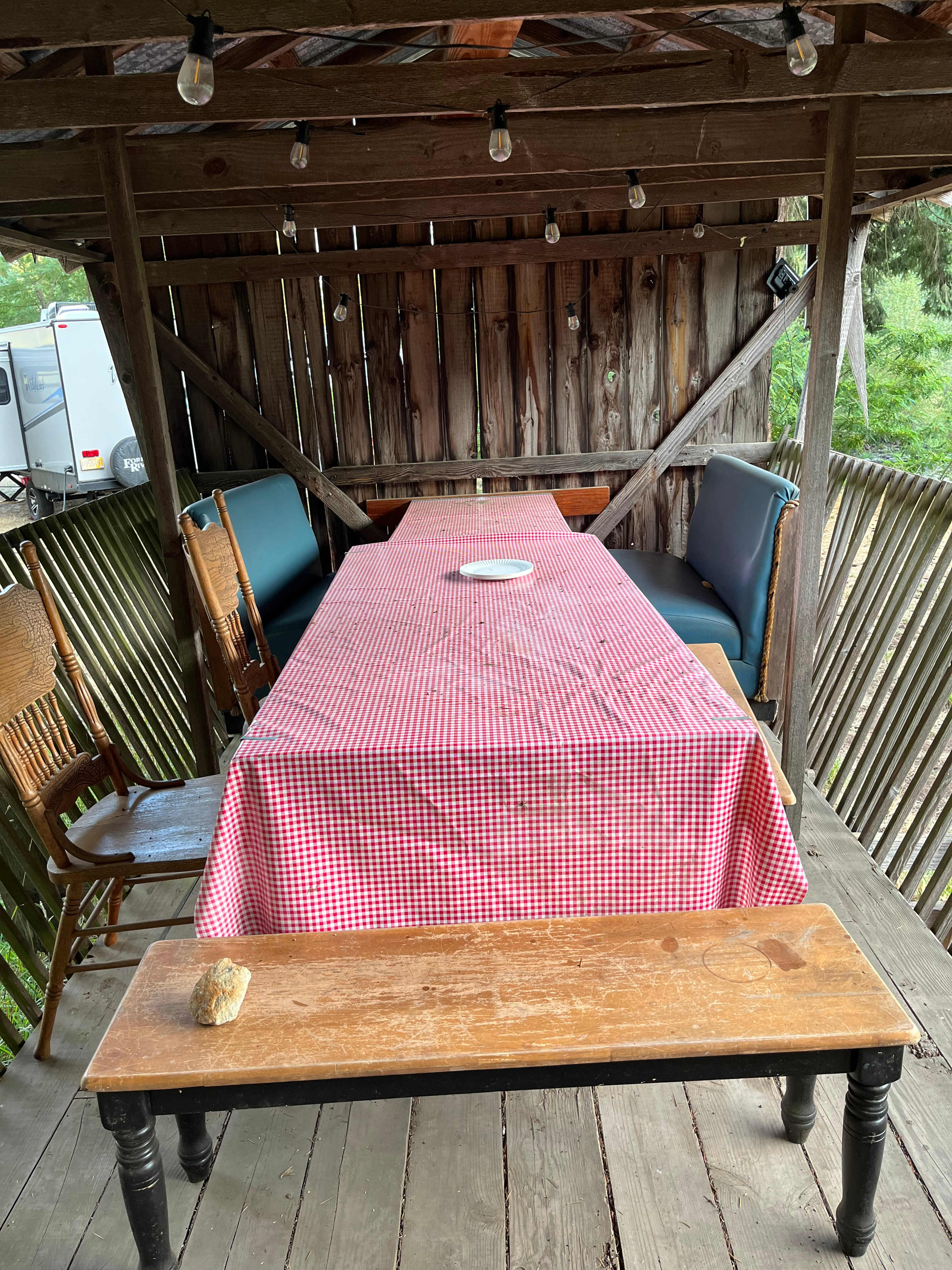 Cute area to eat or play games with table and chairs 
