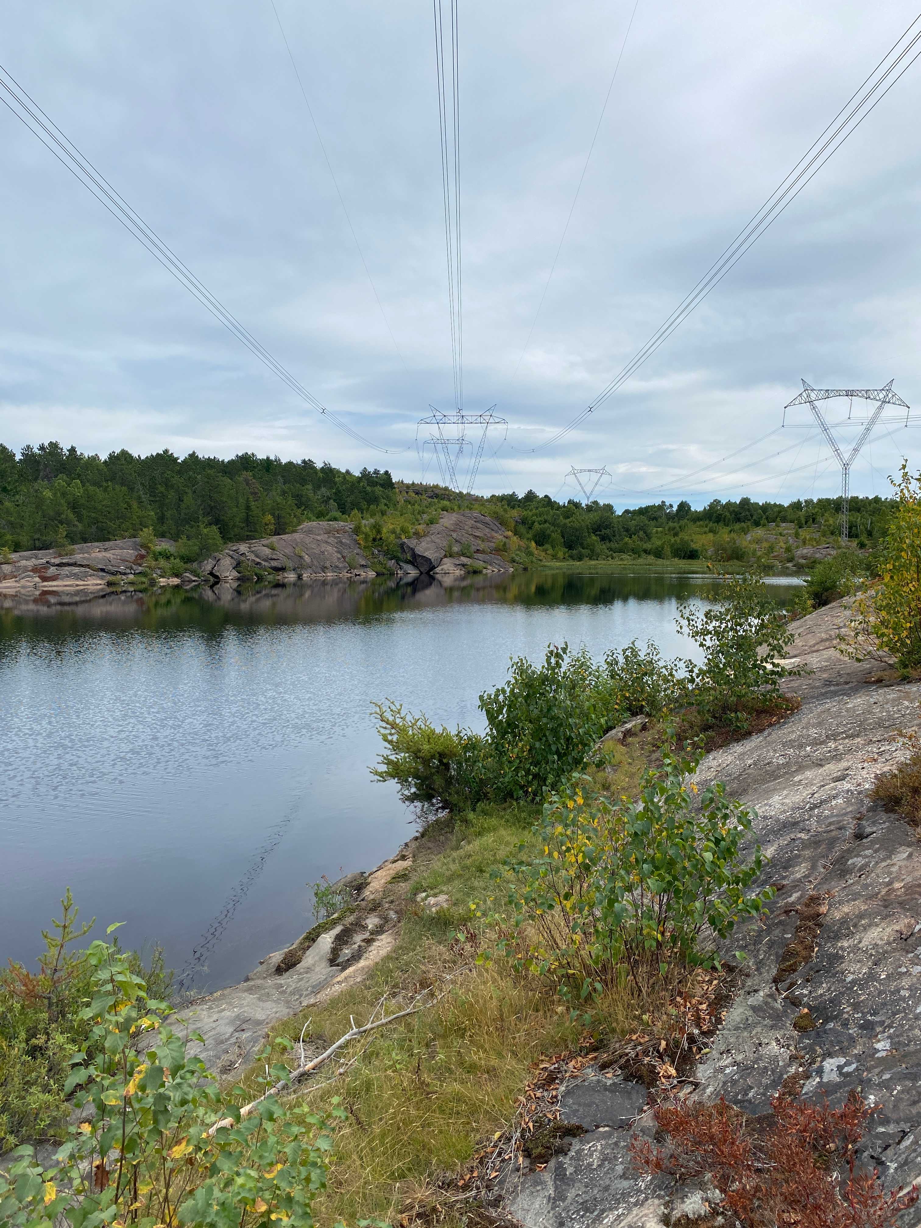 Lake across the road 