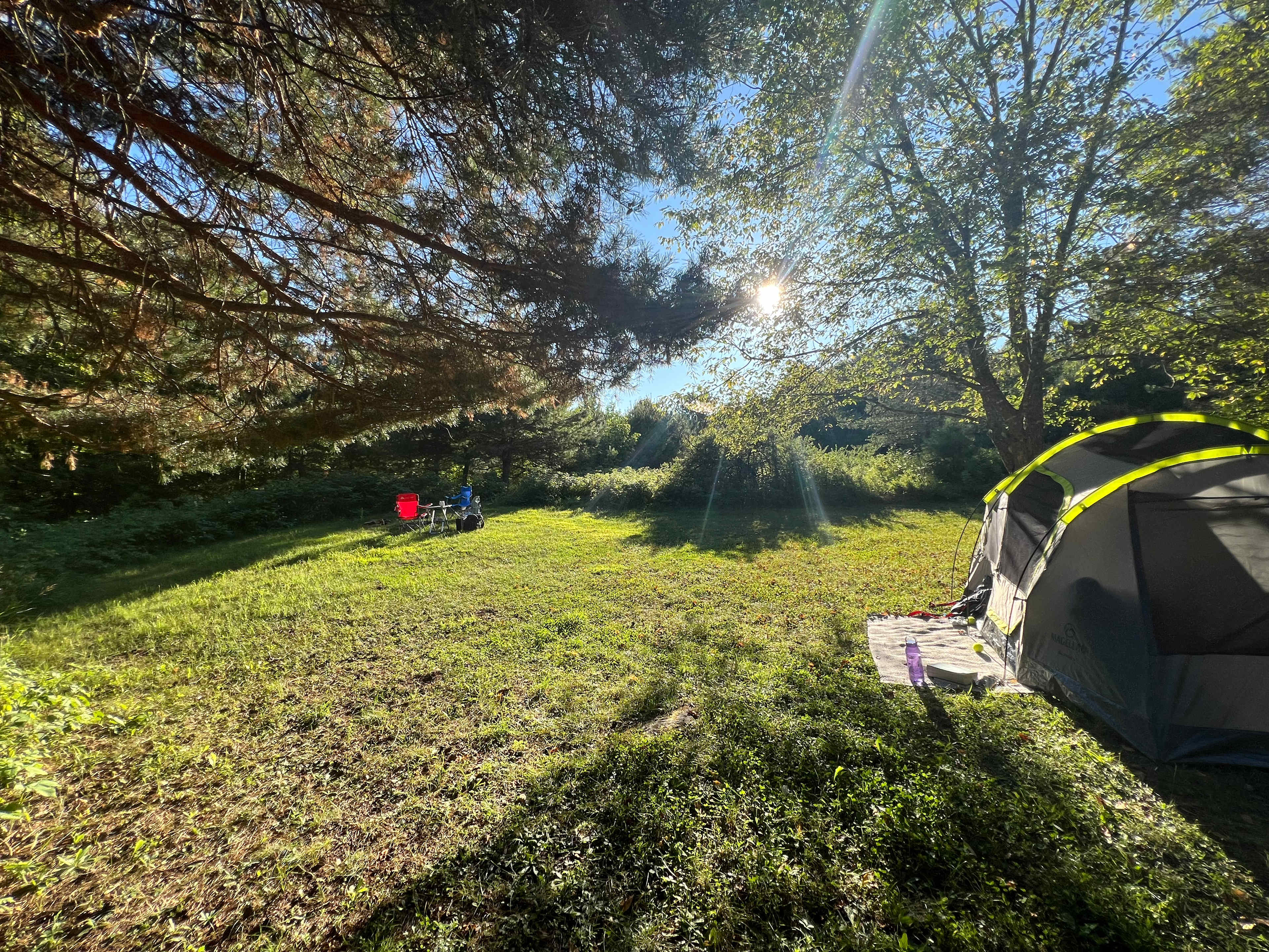 Perfect day for camping