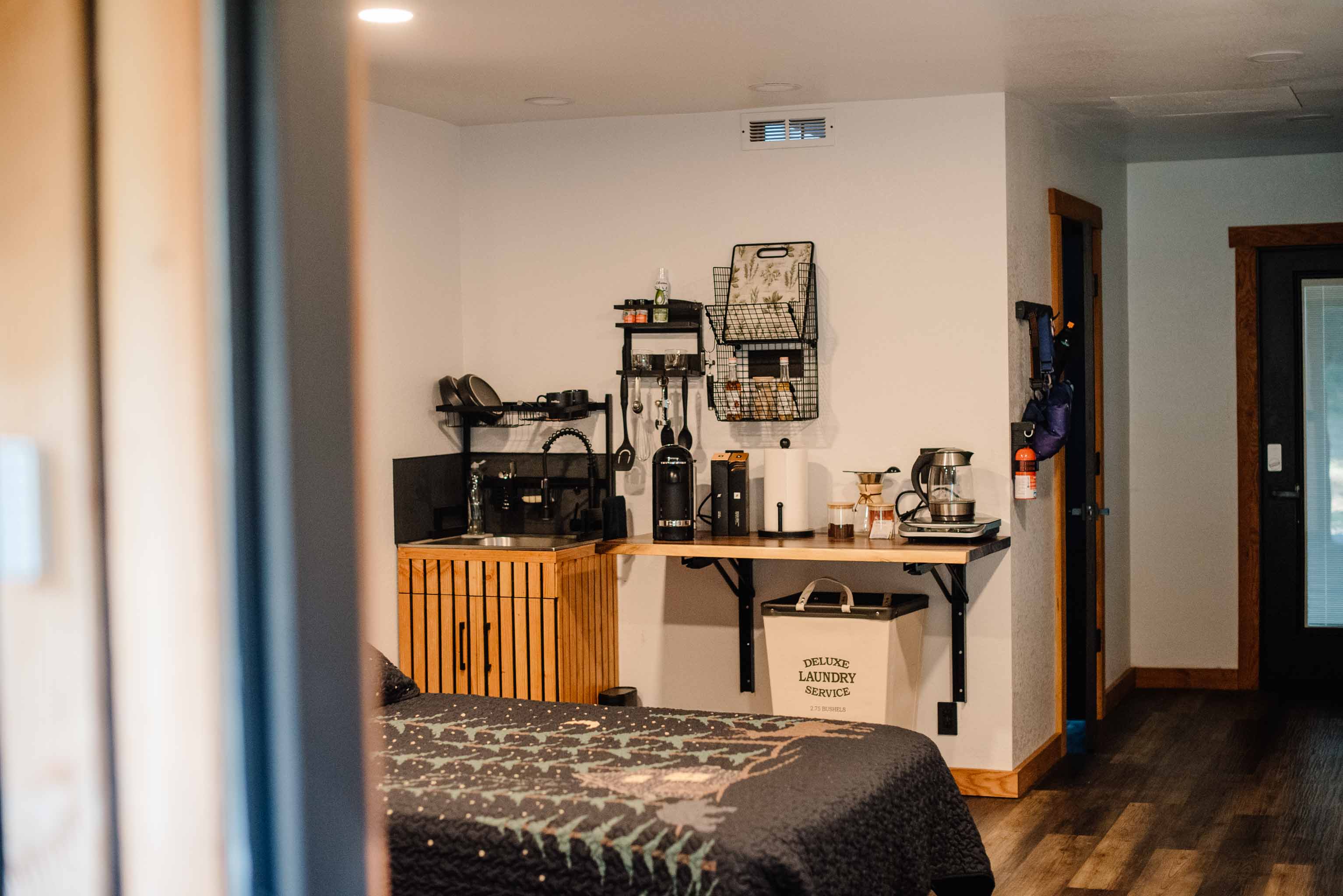 view of studio as you enter