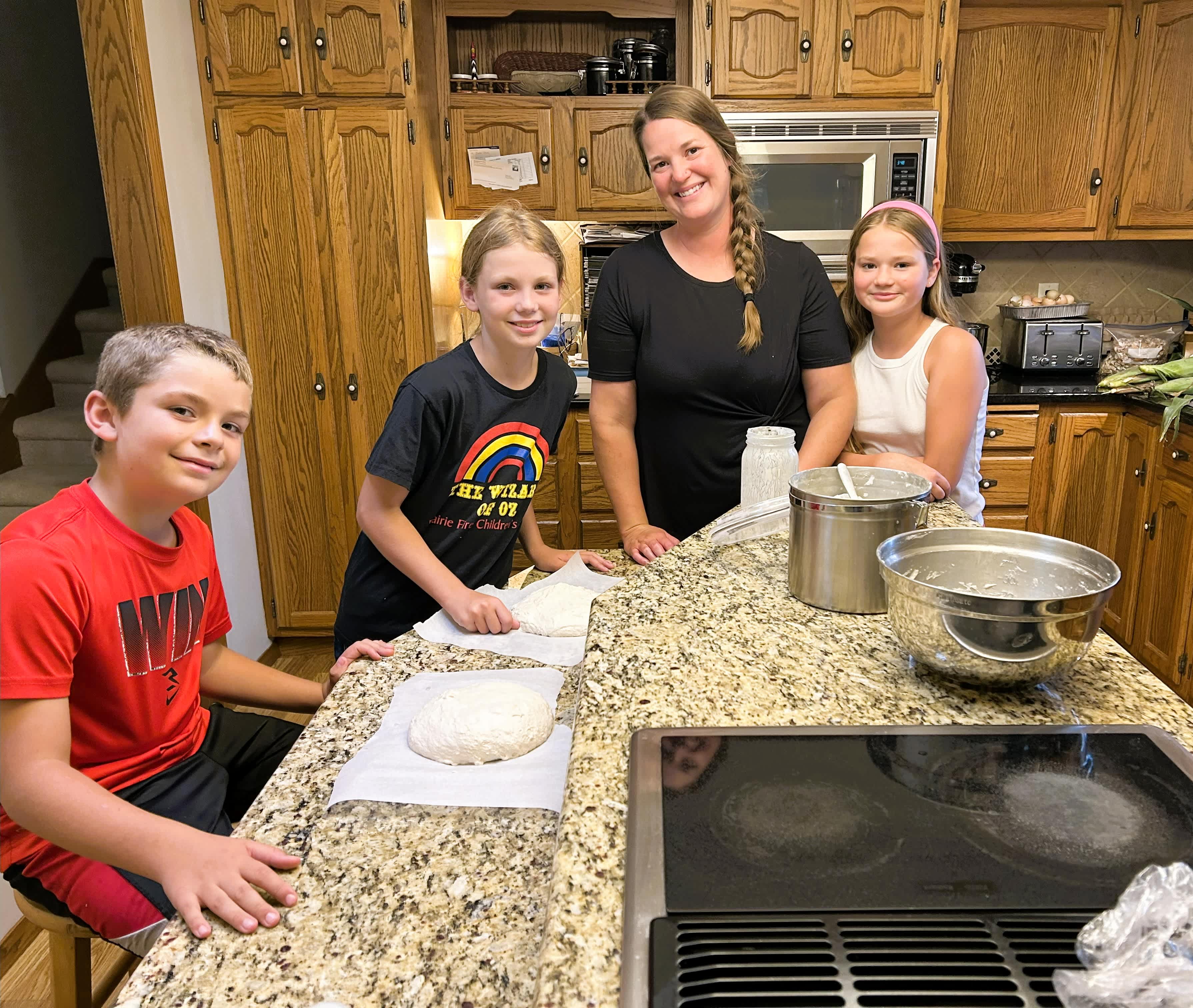 Kiddos loved the breadmaking class with host Katie!