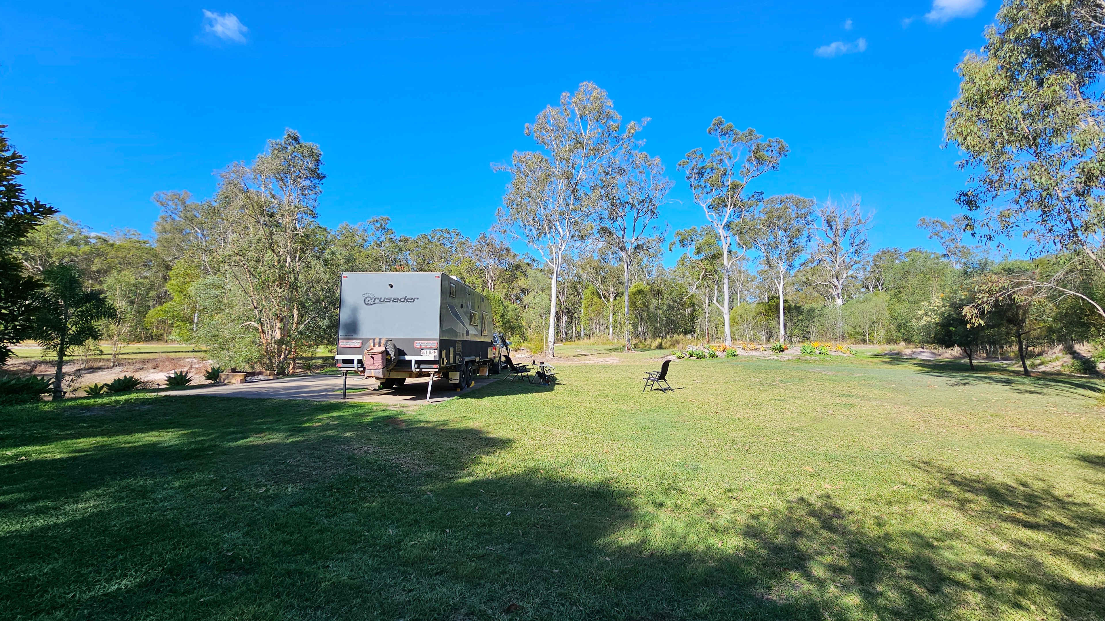 Slab site beside dam
