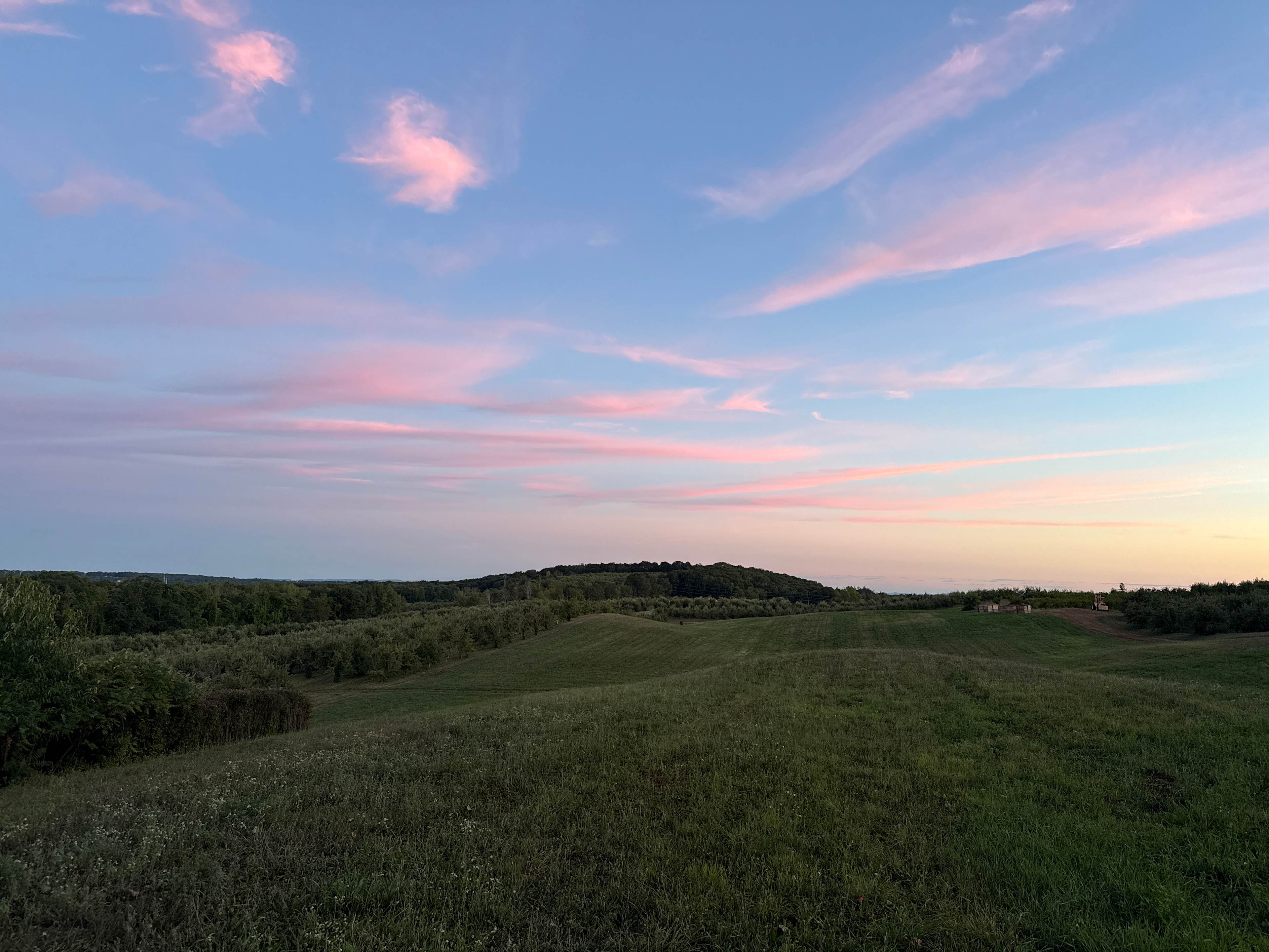Sunset view from the tent