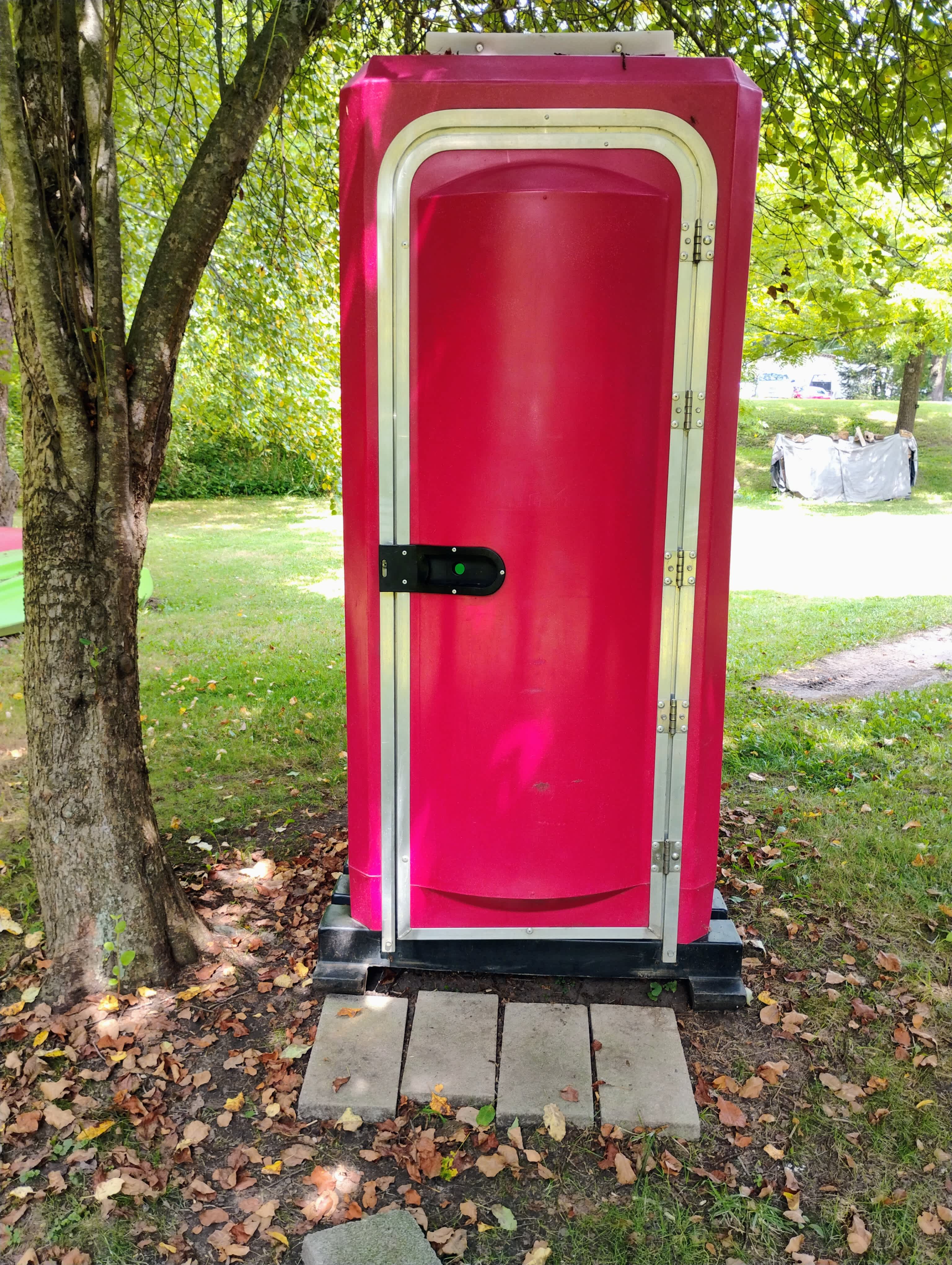 Extraordinarily clean porta potty!