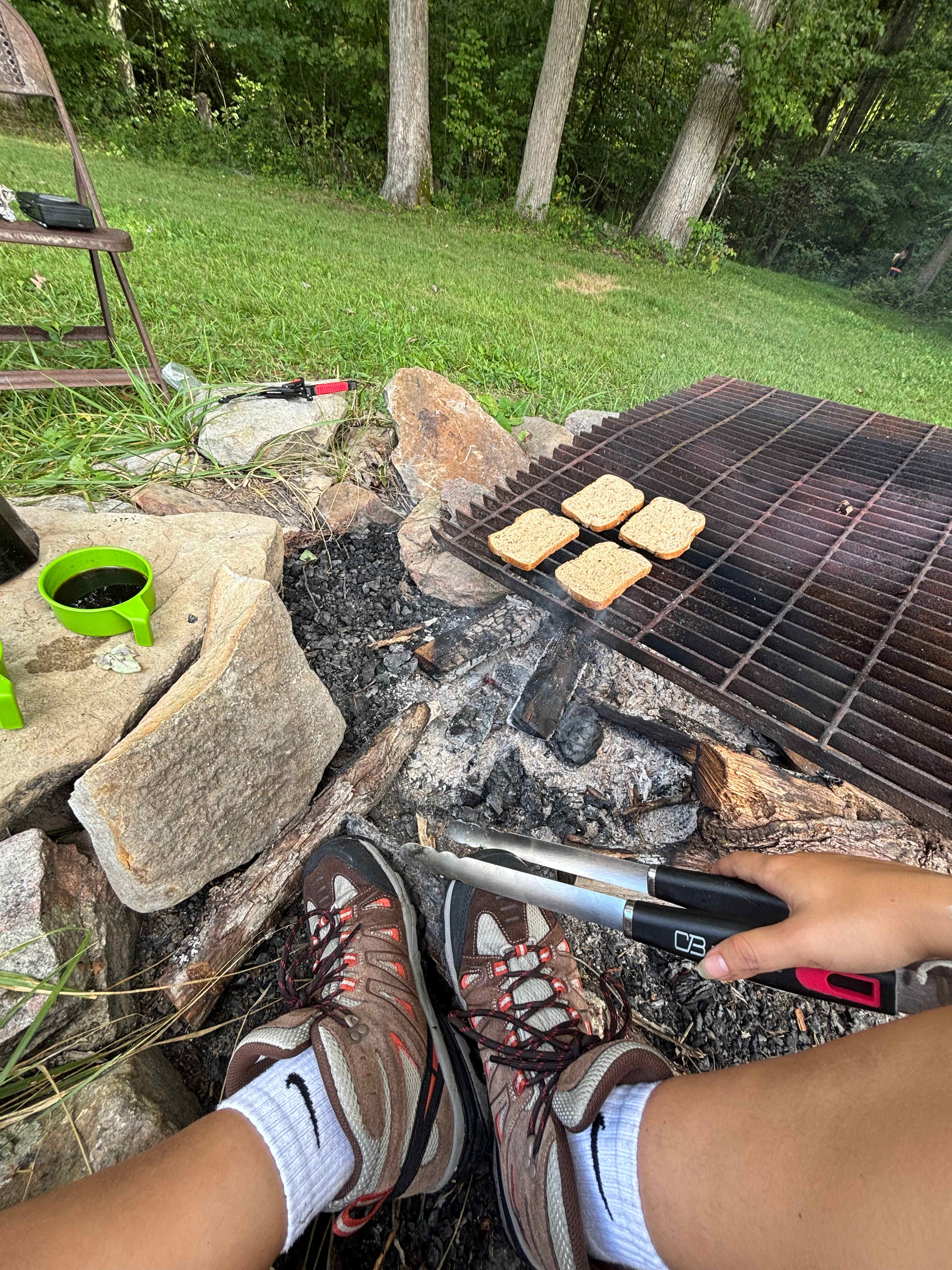 The metal grate was already there and such a life saver!