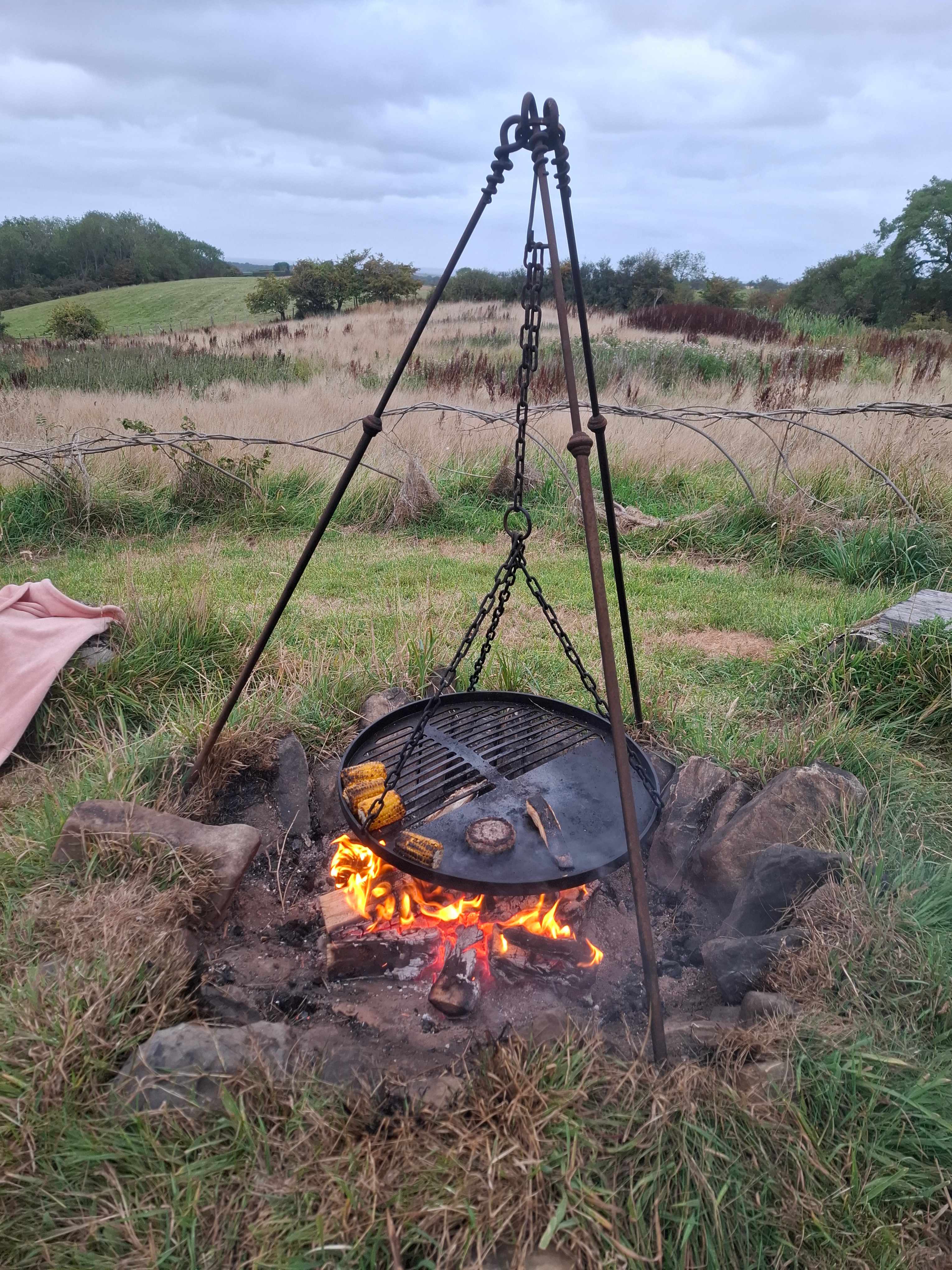 Making dinner (firewood provided)