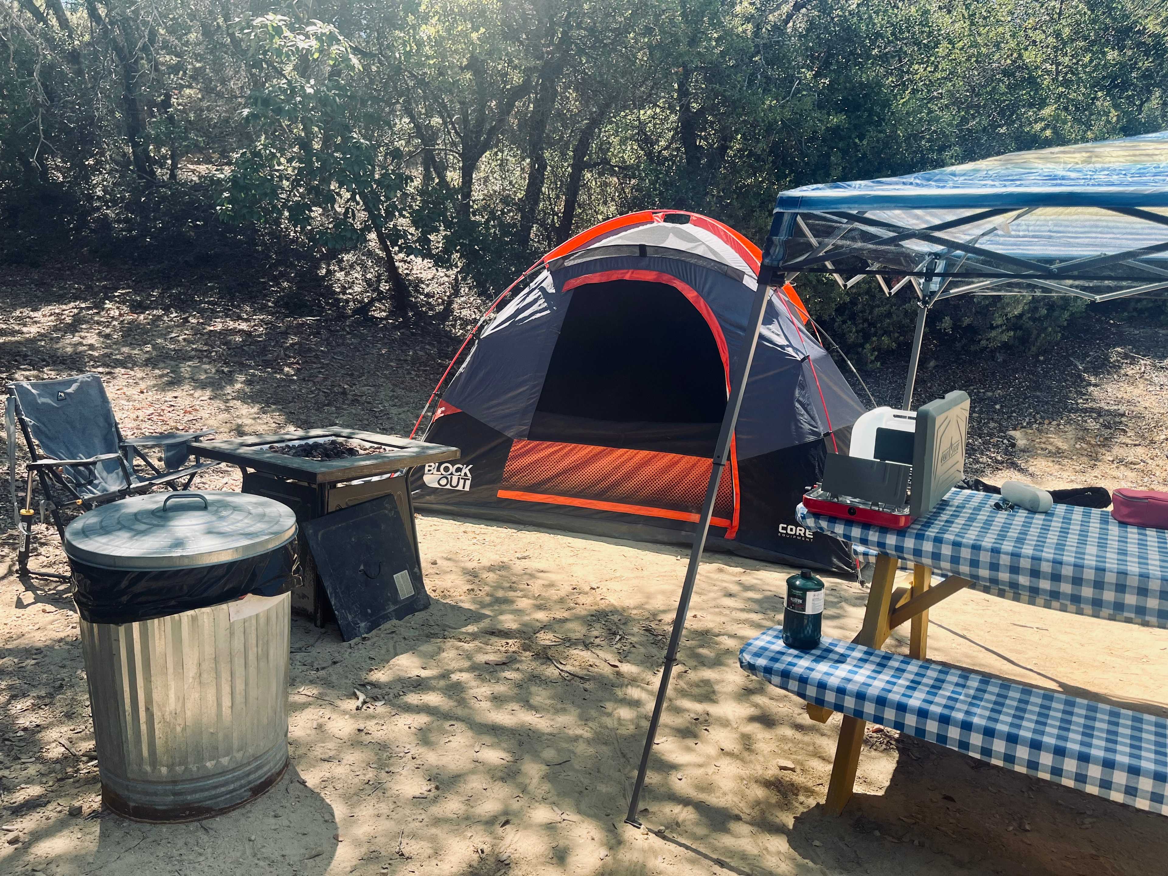 Campsite #2 had some nice shade.