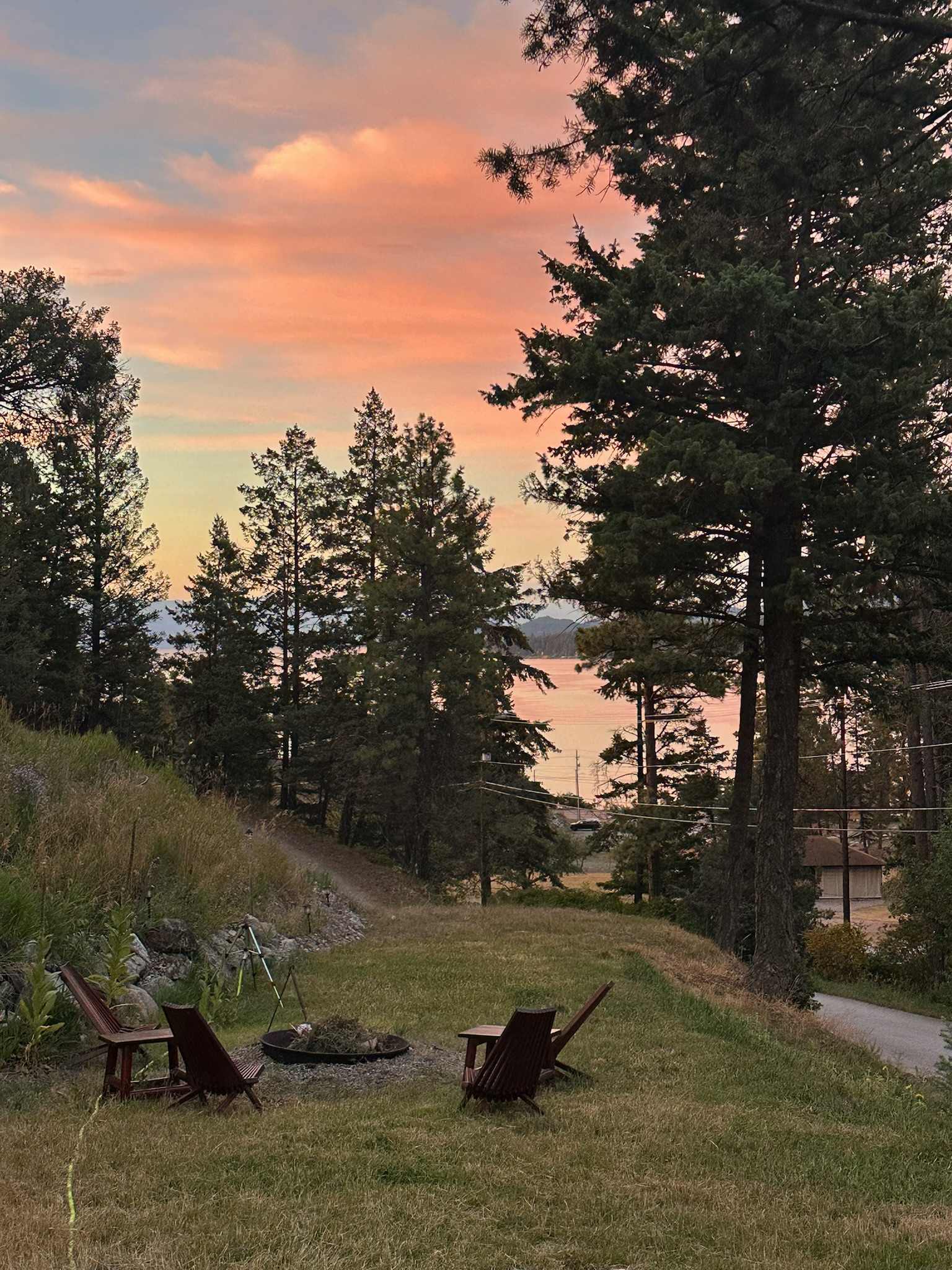 View from back porch of the Love Shack