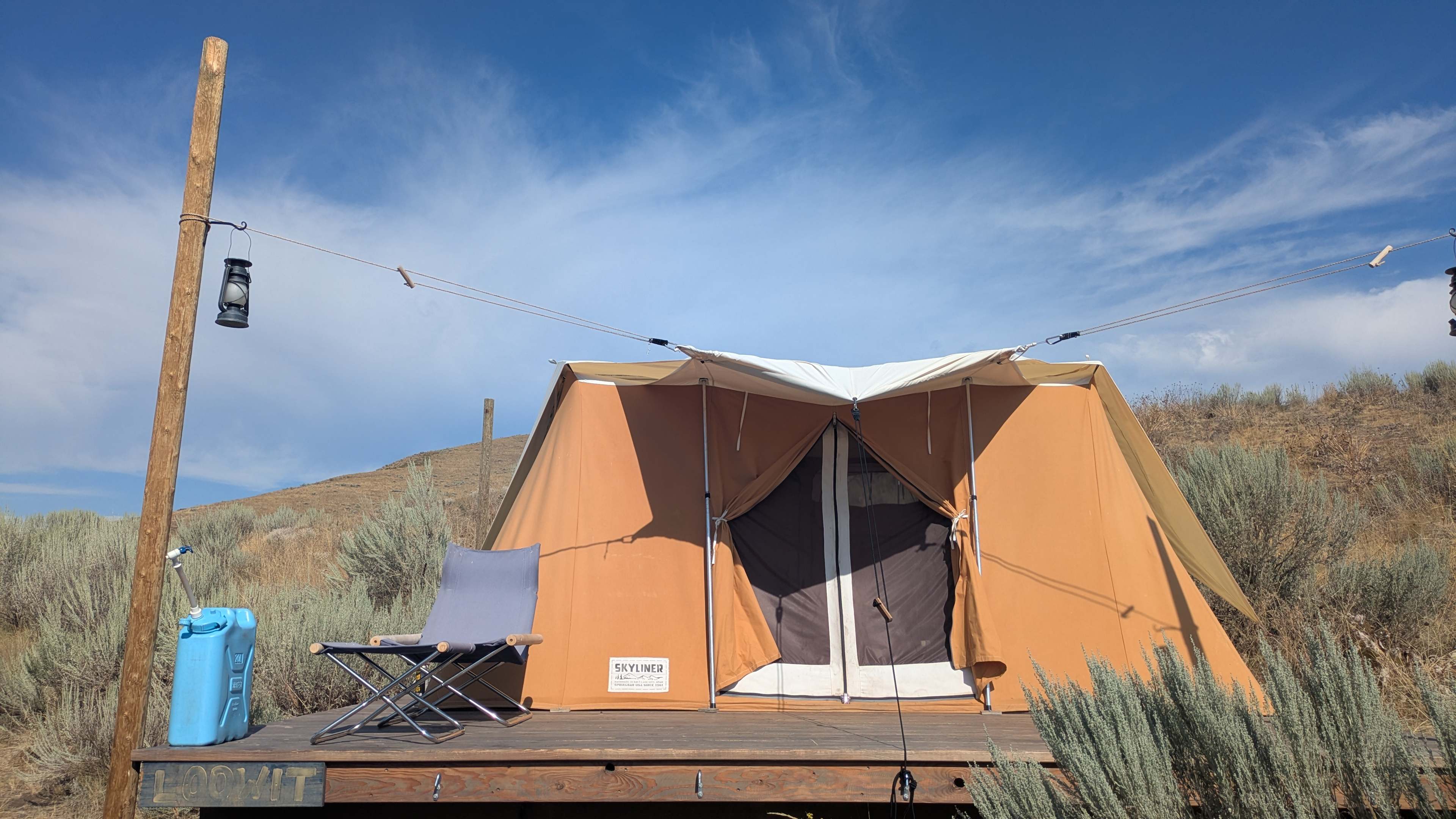 Secluded Hillside Camp