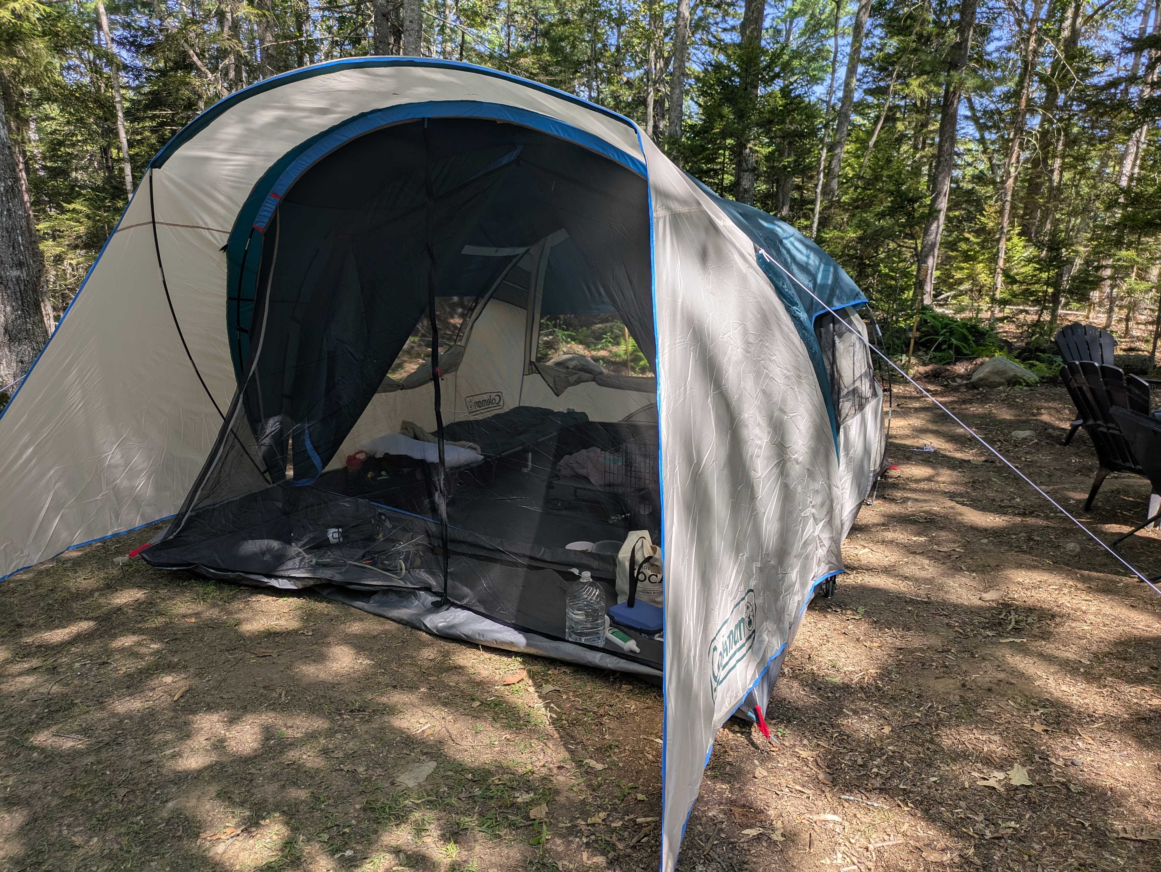 Lots of space for our large tent!