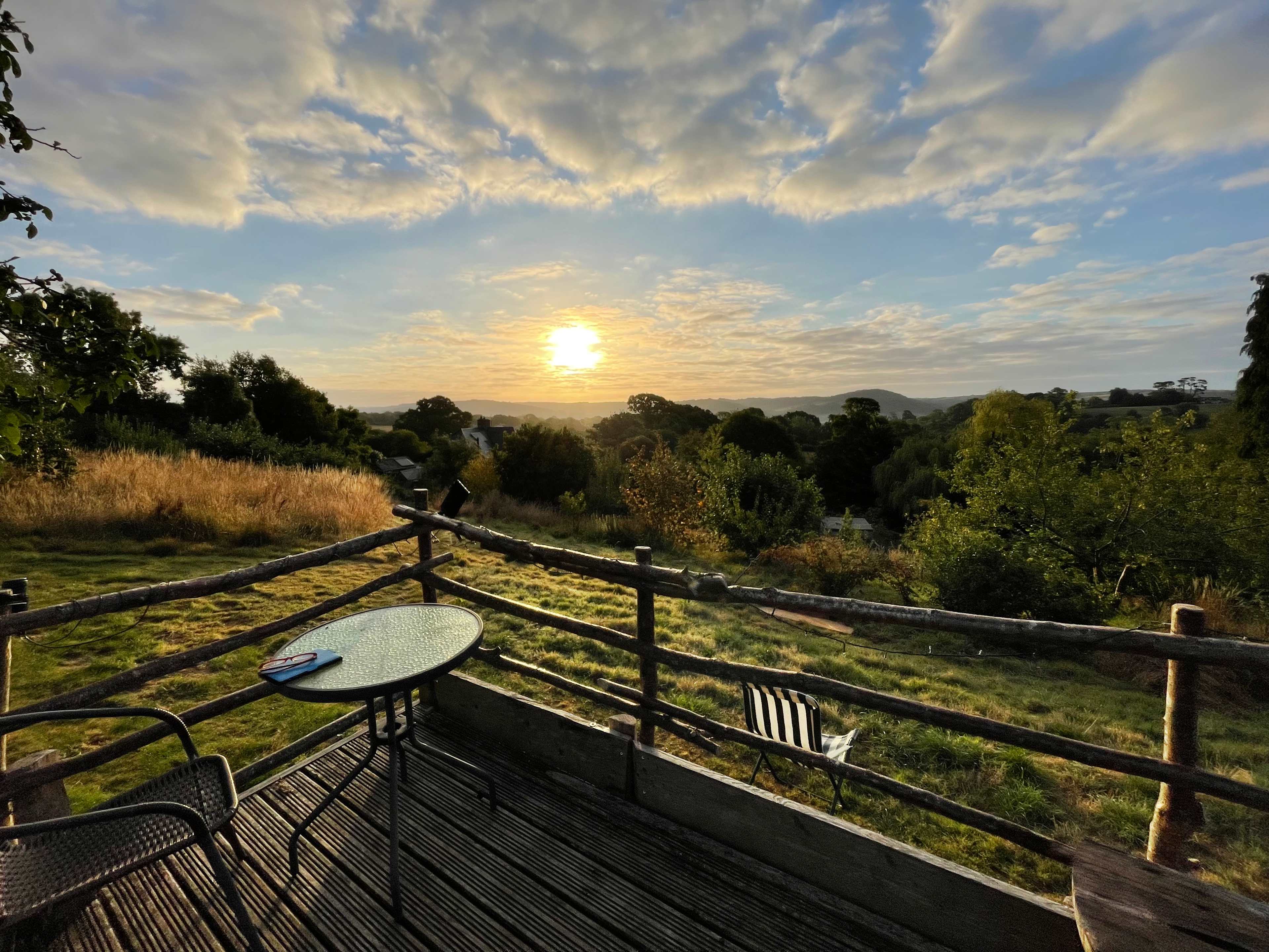Sun rise from Buzzard Yurt