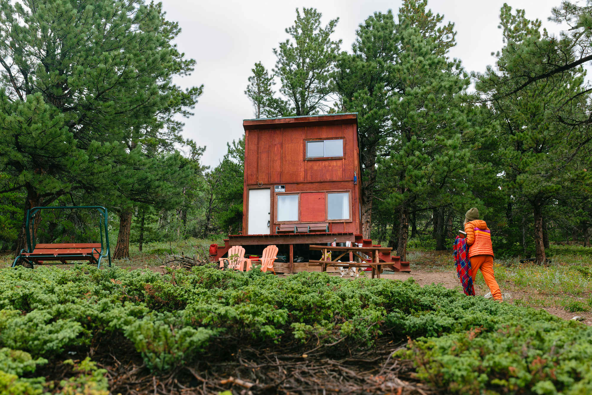 View of the cabin from further down