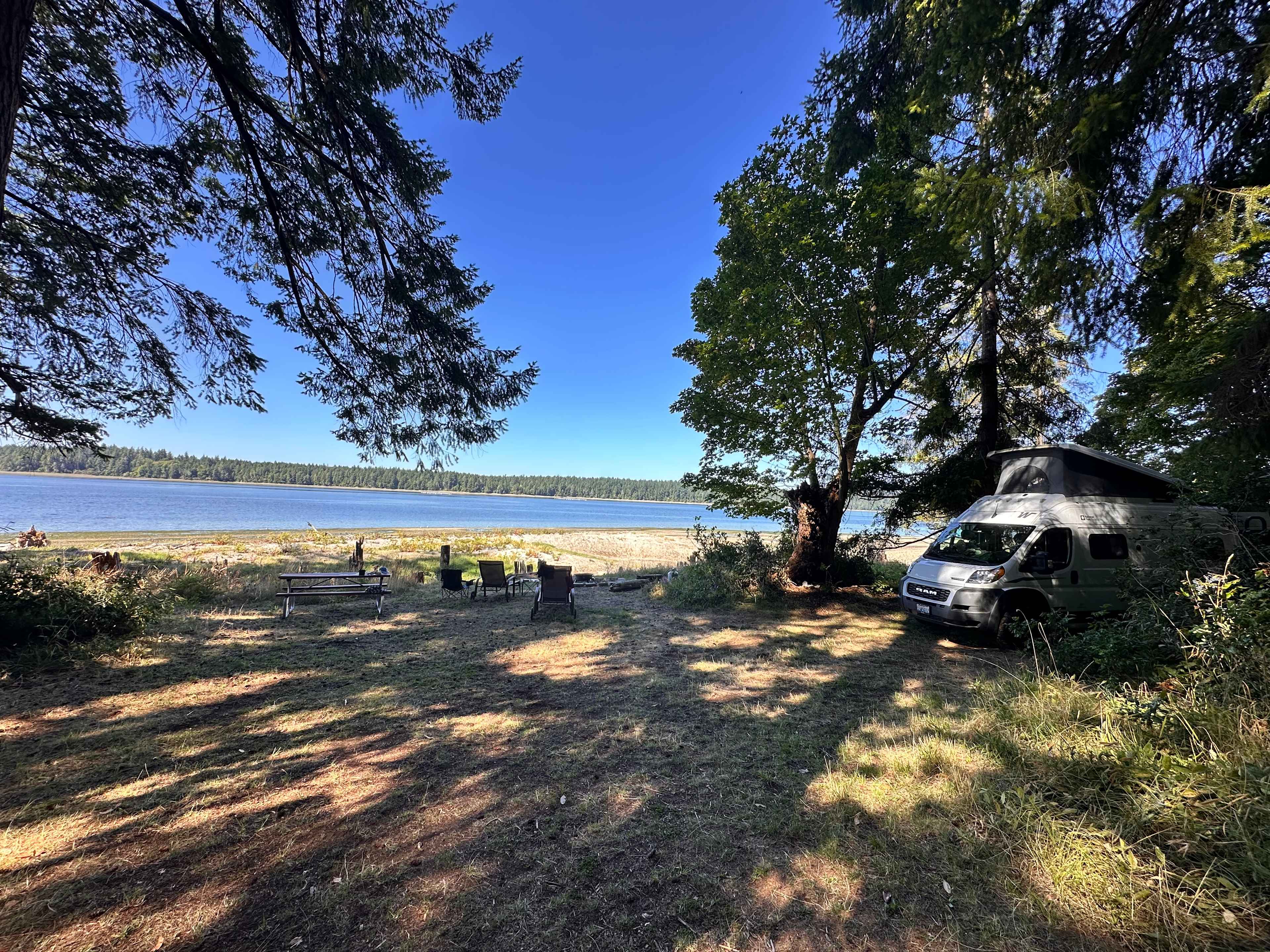 Looking out to Squaxin Island 