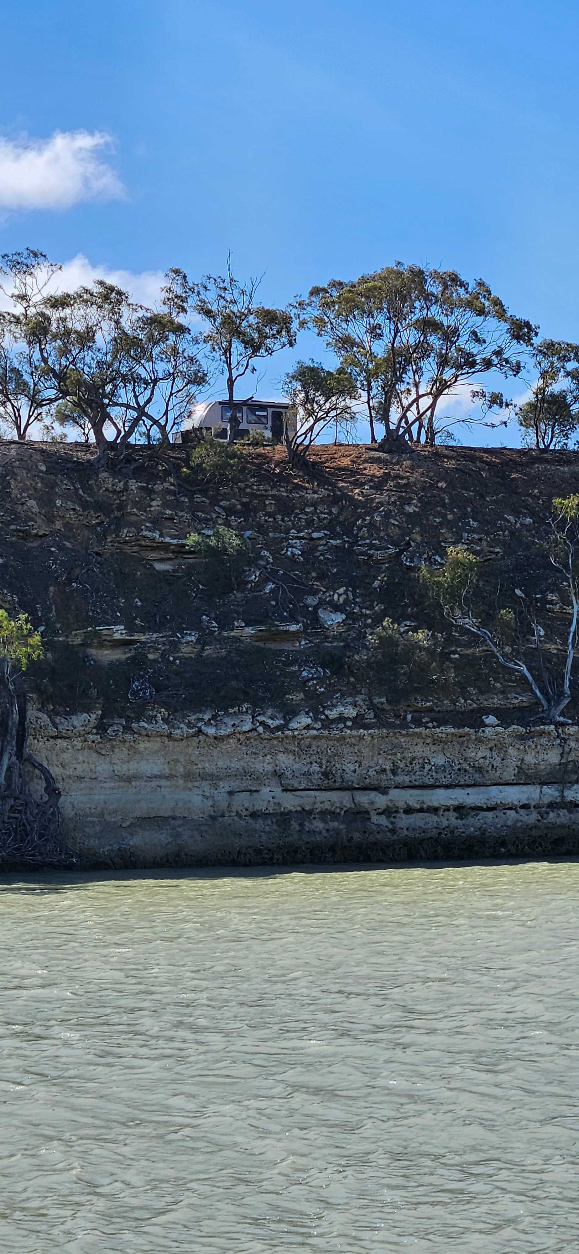 Cliff face waterfront
