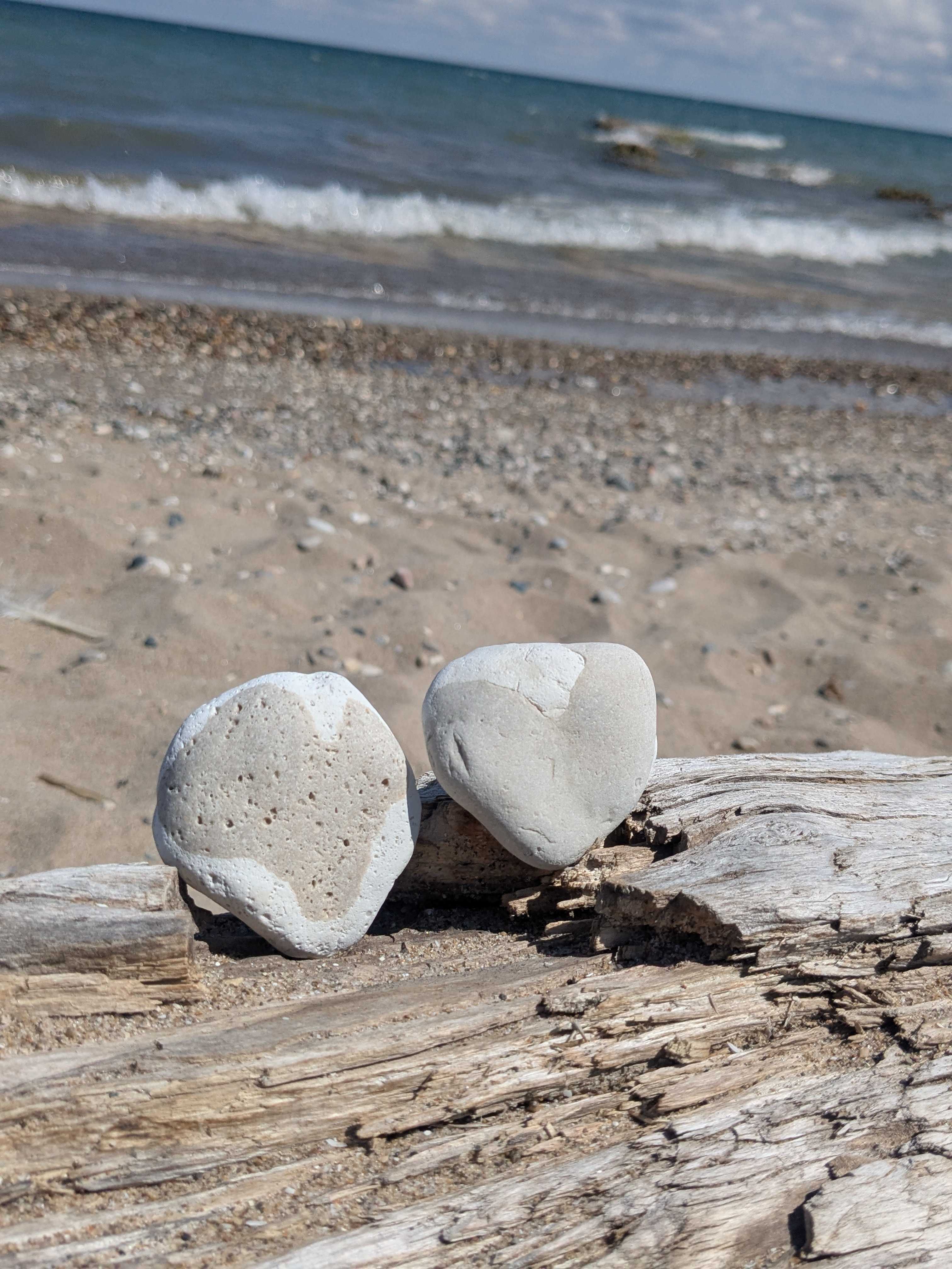 Close to Lake Michigan and a lighthouse. The beach was quite during the week. 