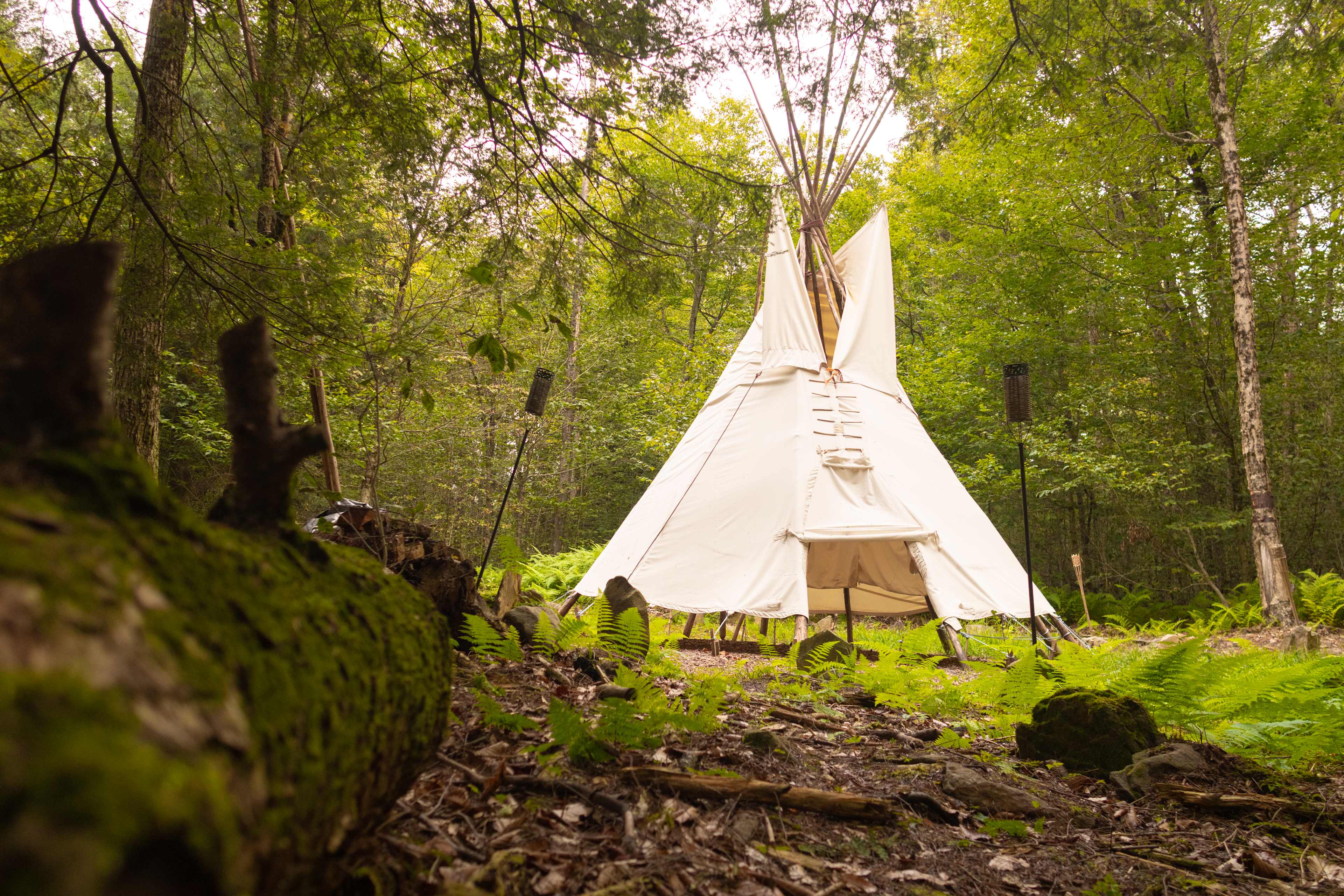 One of the ritual tents on the Taino Woods grounds