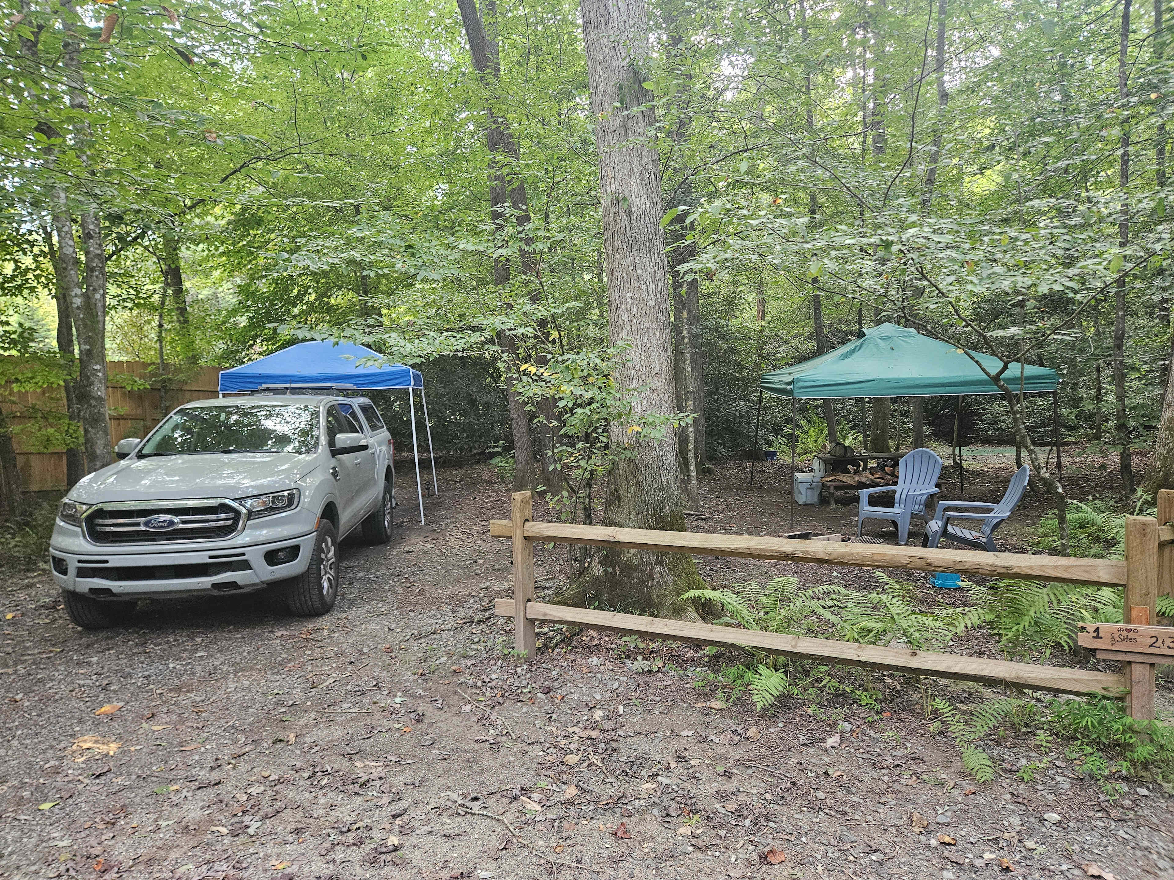 Site 1 with my rig set up