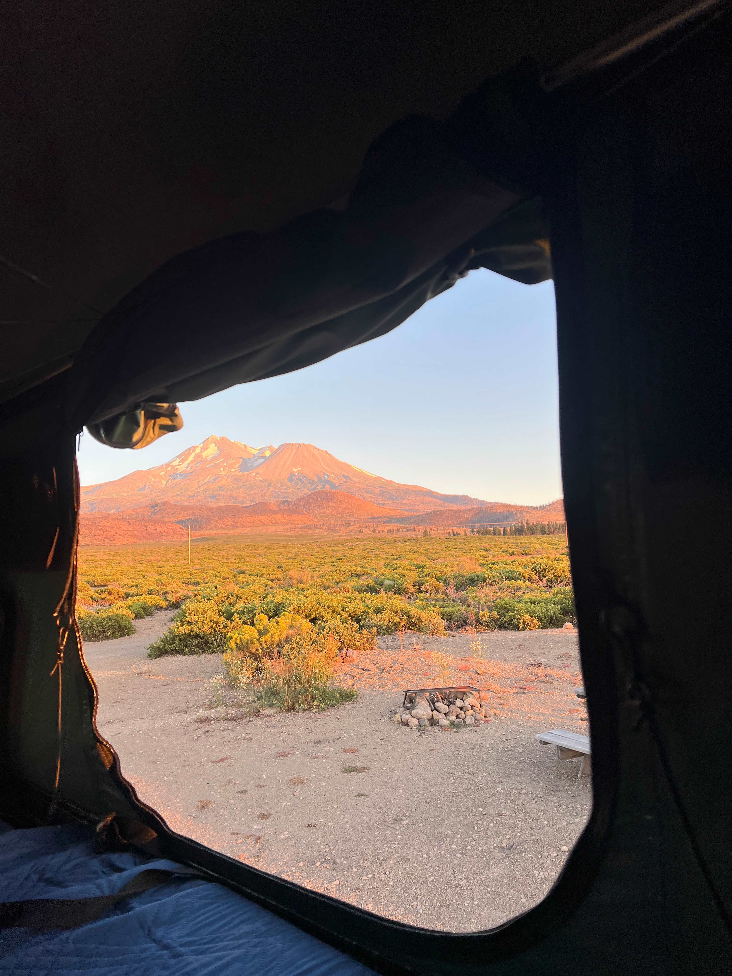 Mountain View’s right from the tent