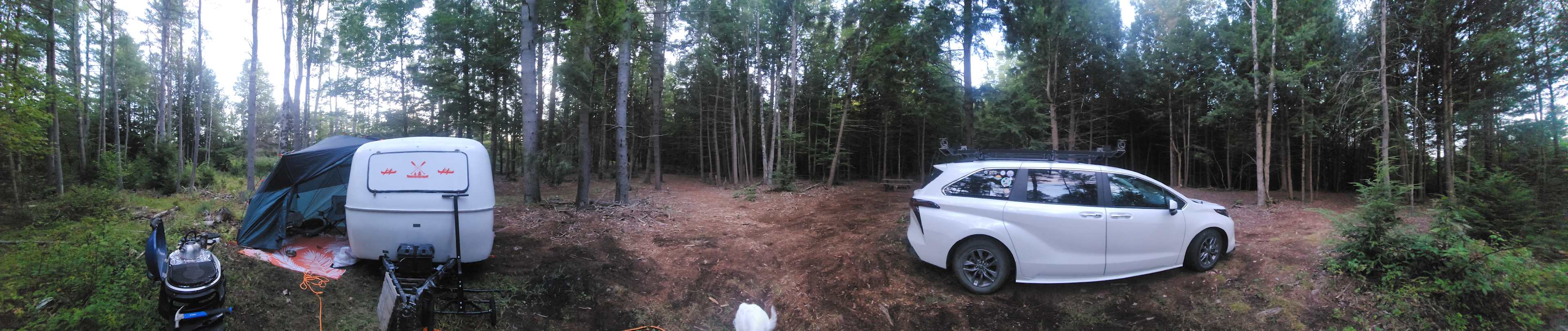 Fish house campsites