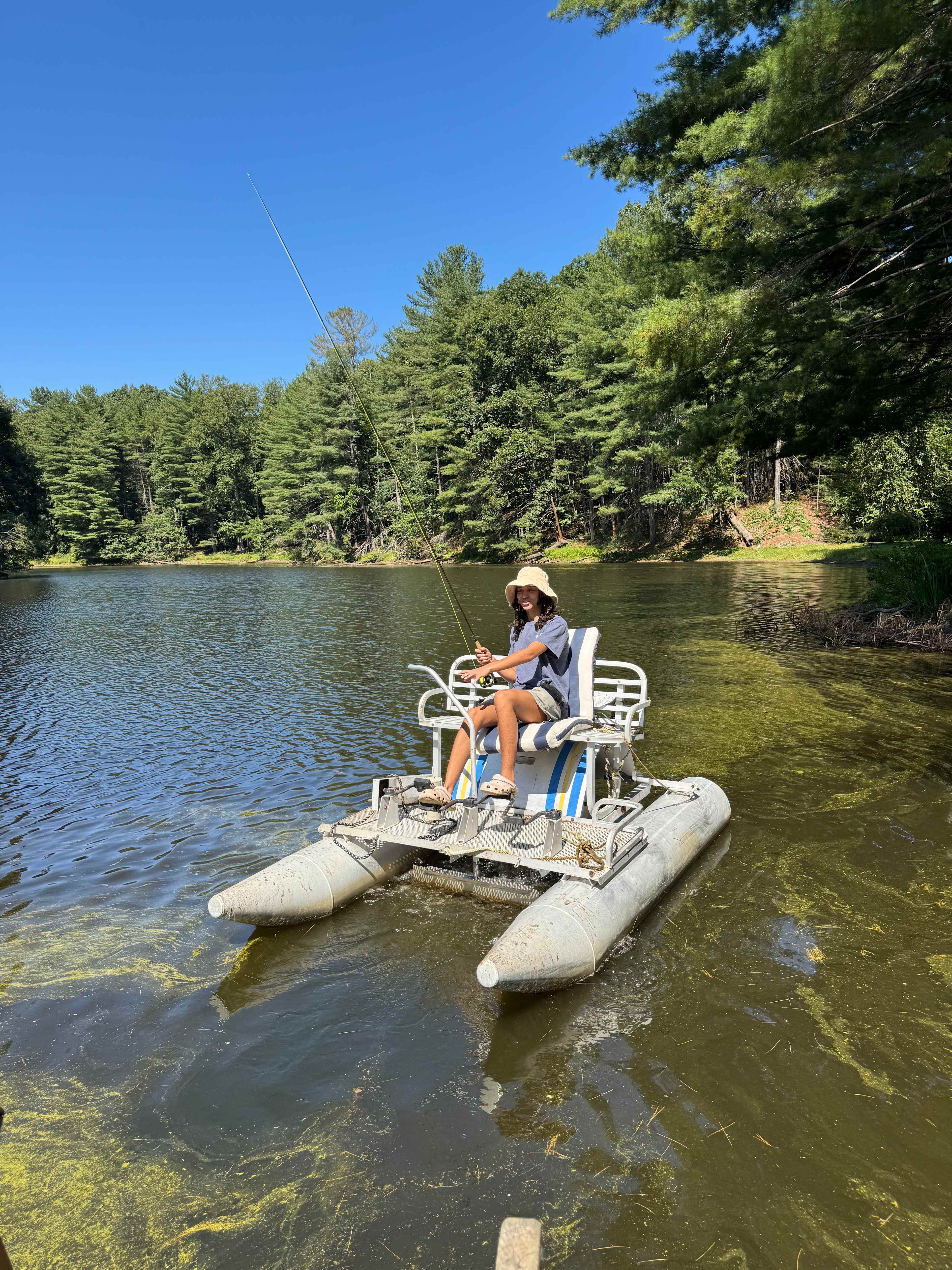 Peddle boat at the pond