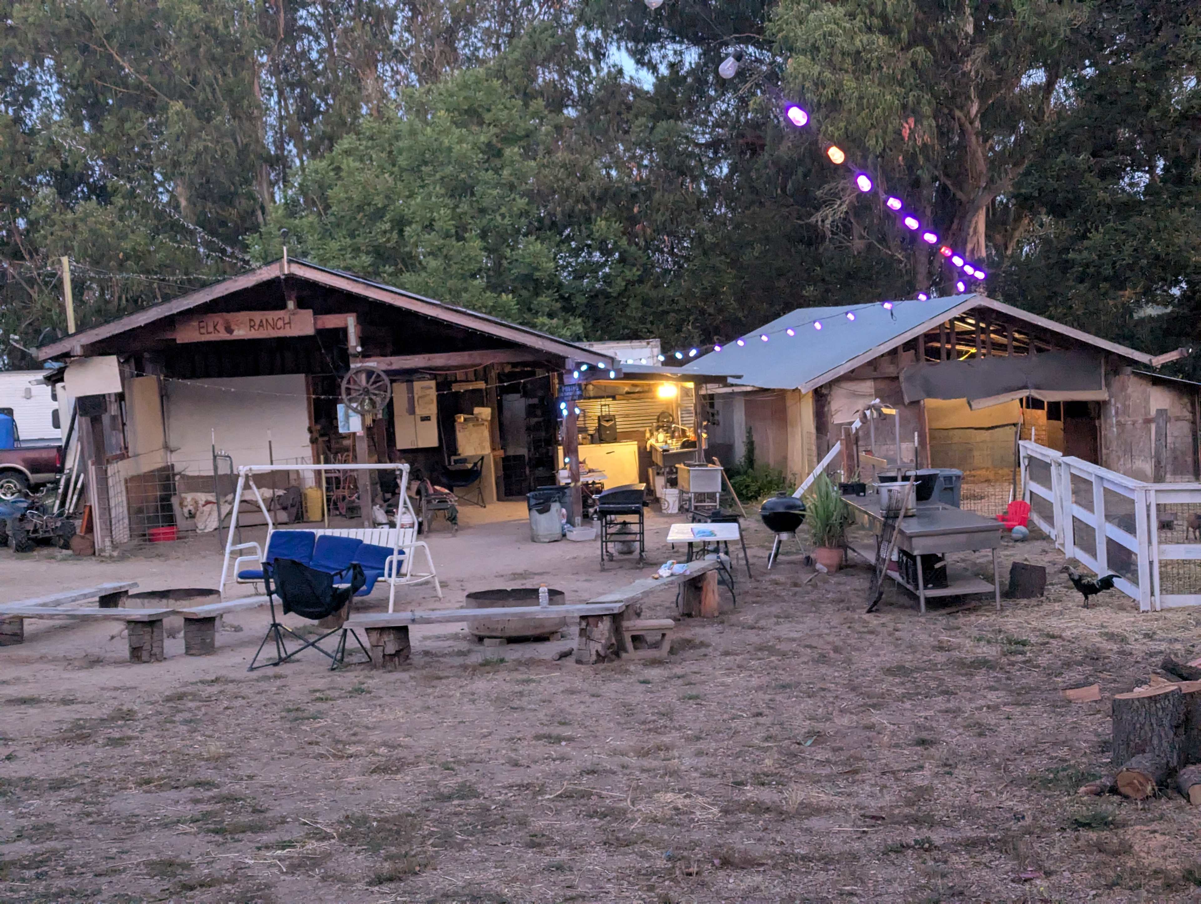 Communal fire pits and grills