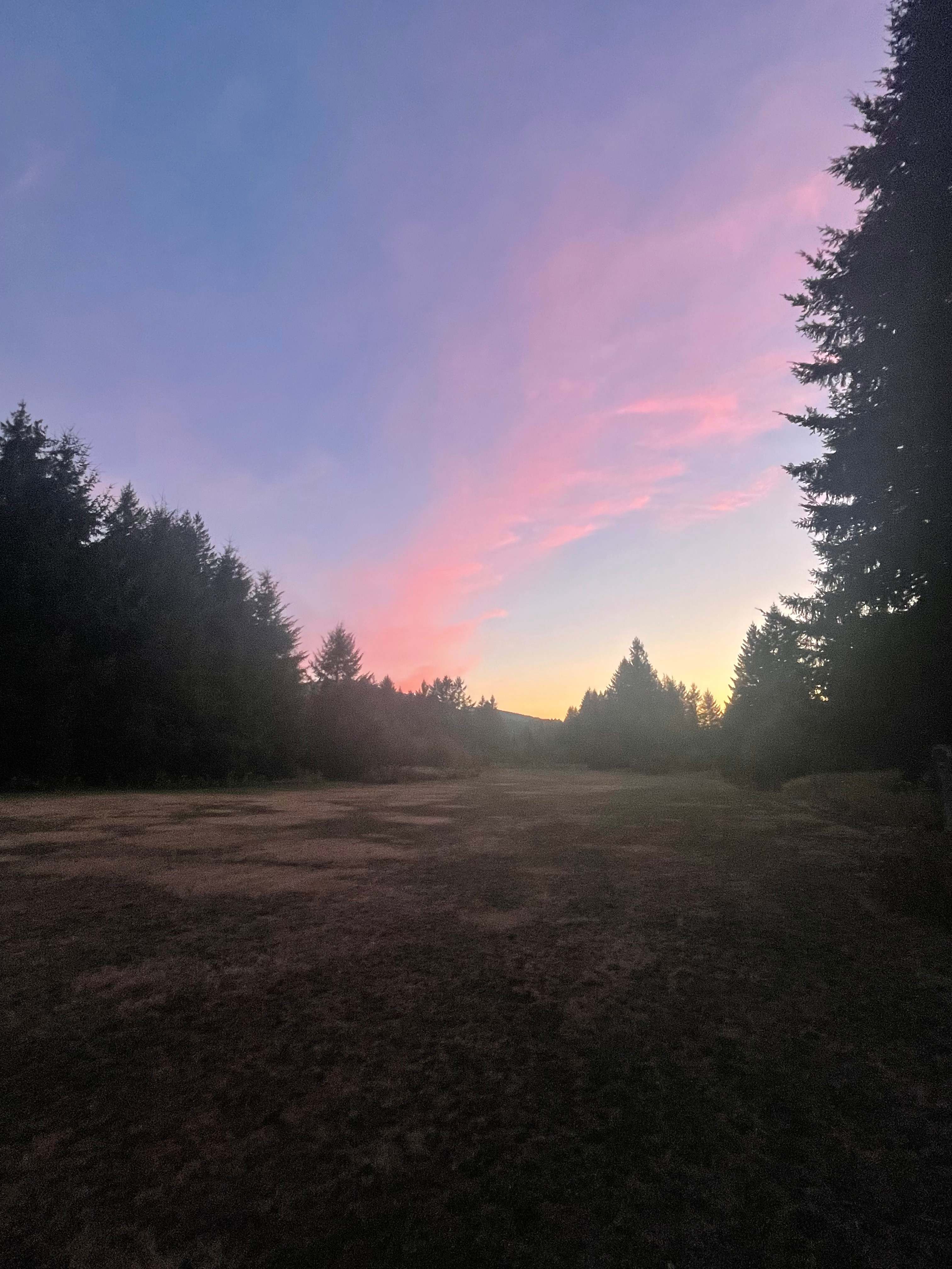 Spacious sunset sky.  Bring a lounge chair and enjoy