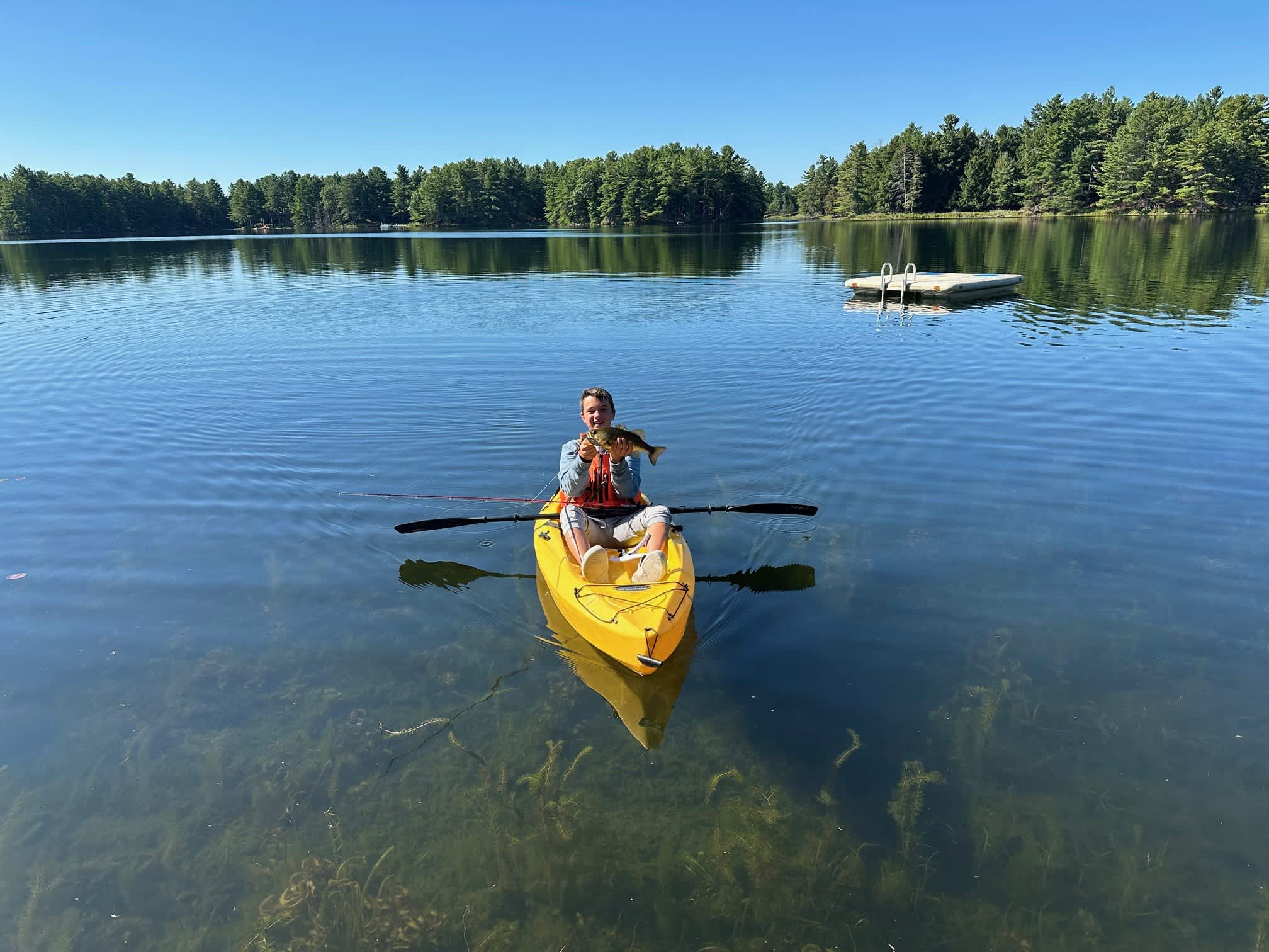 Awesome large mouth bass fishing