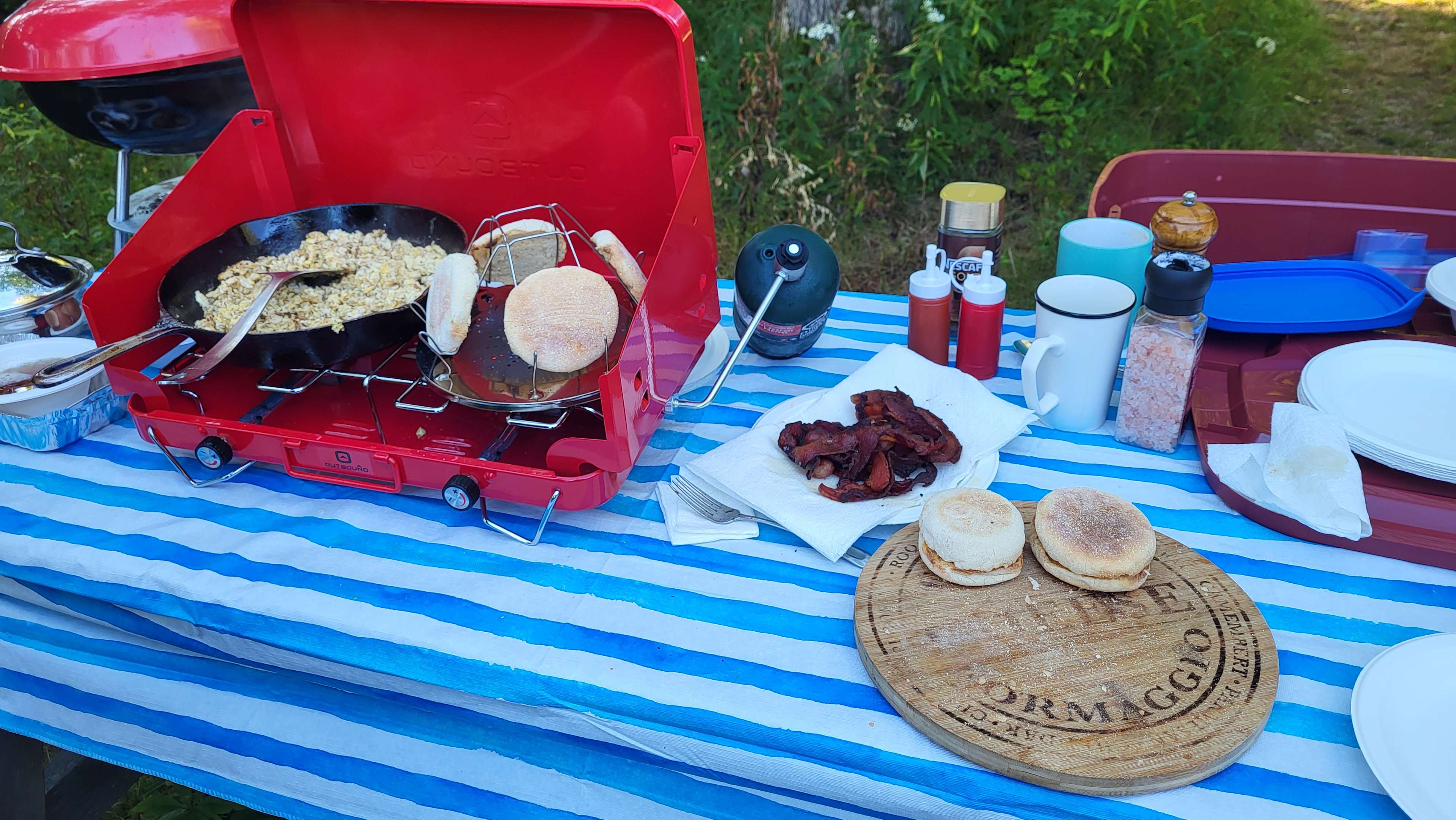 Eggs and bacon to start the day!