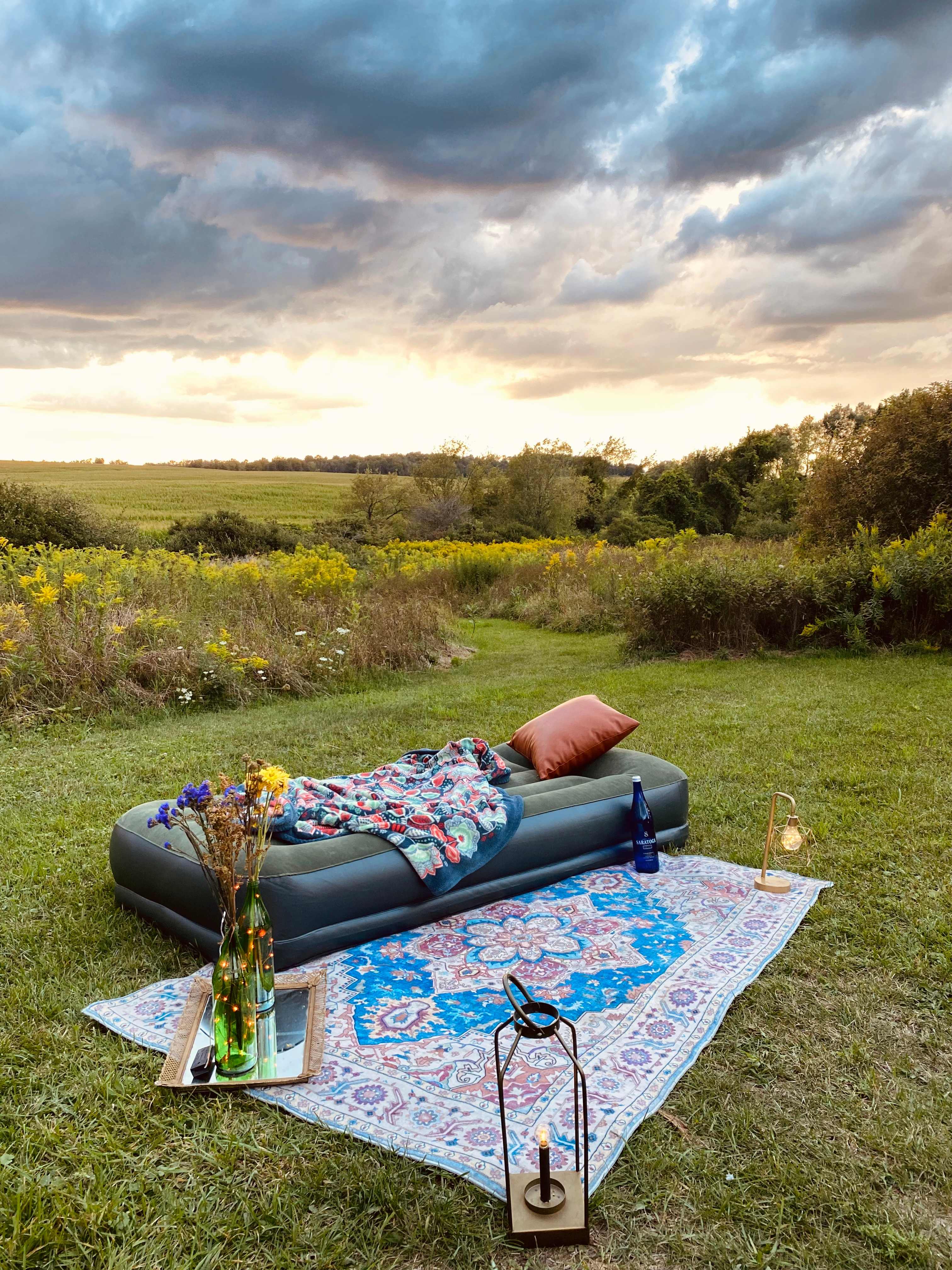 Overgrown Ridge Camp By Letchworth