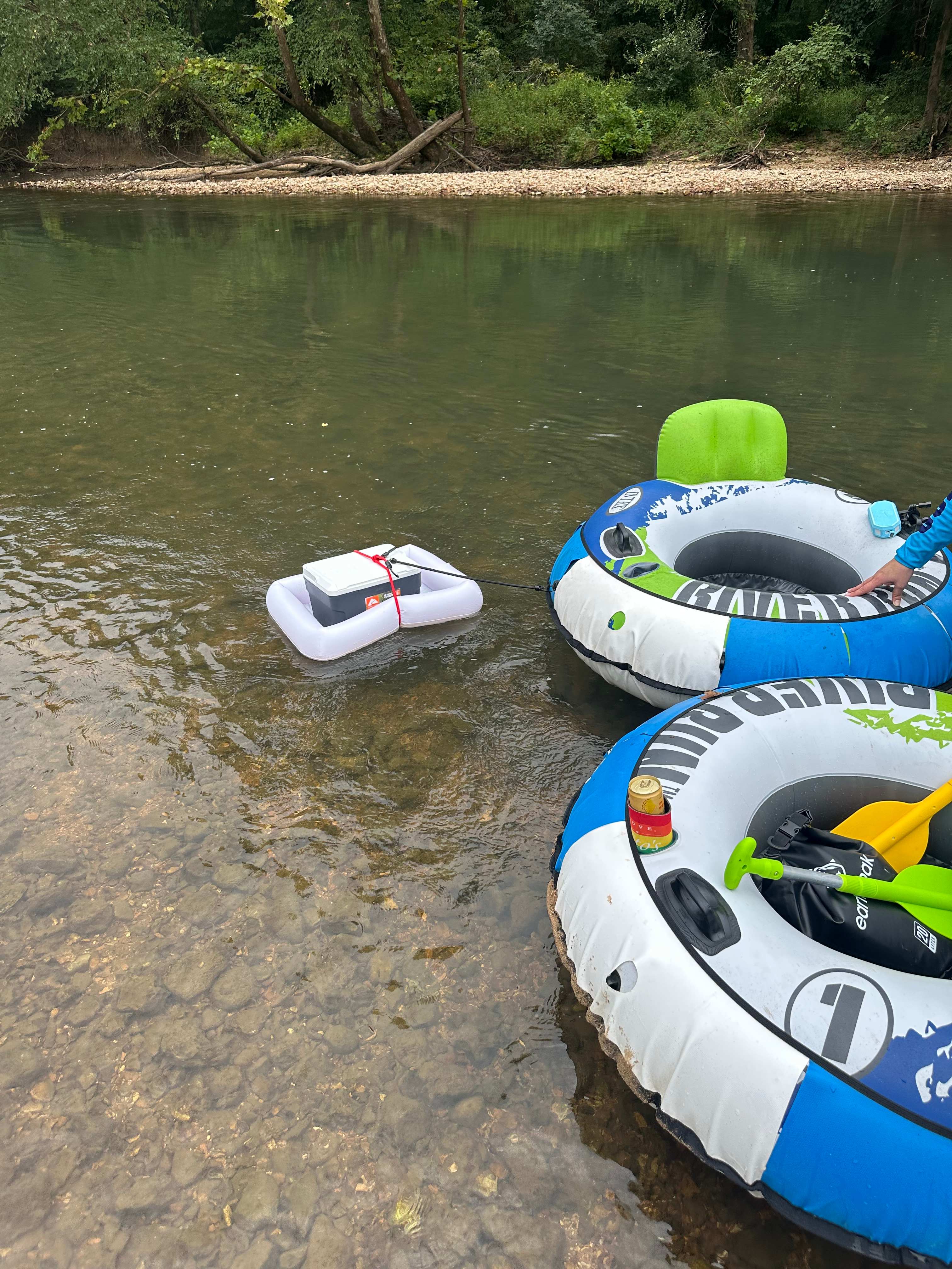 Rented tubes from the host 