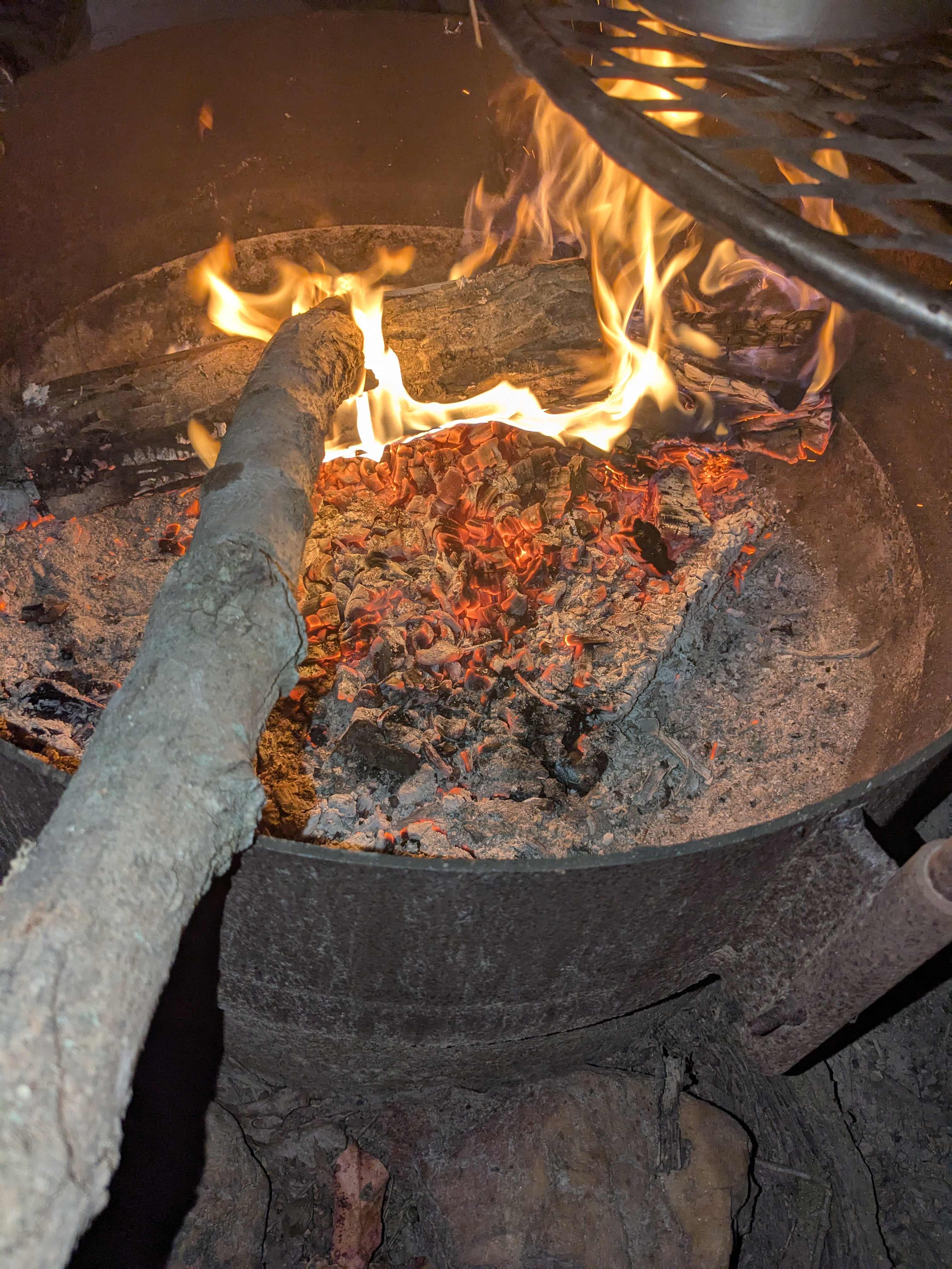 THe embers were beautiful