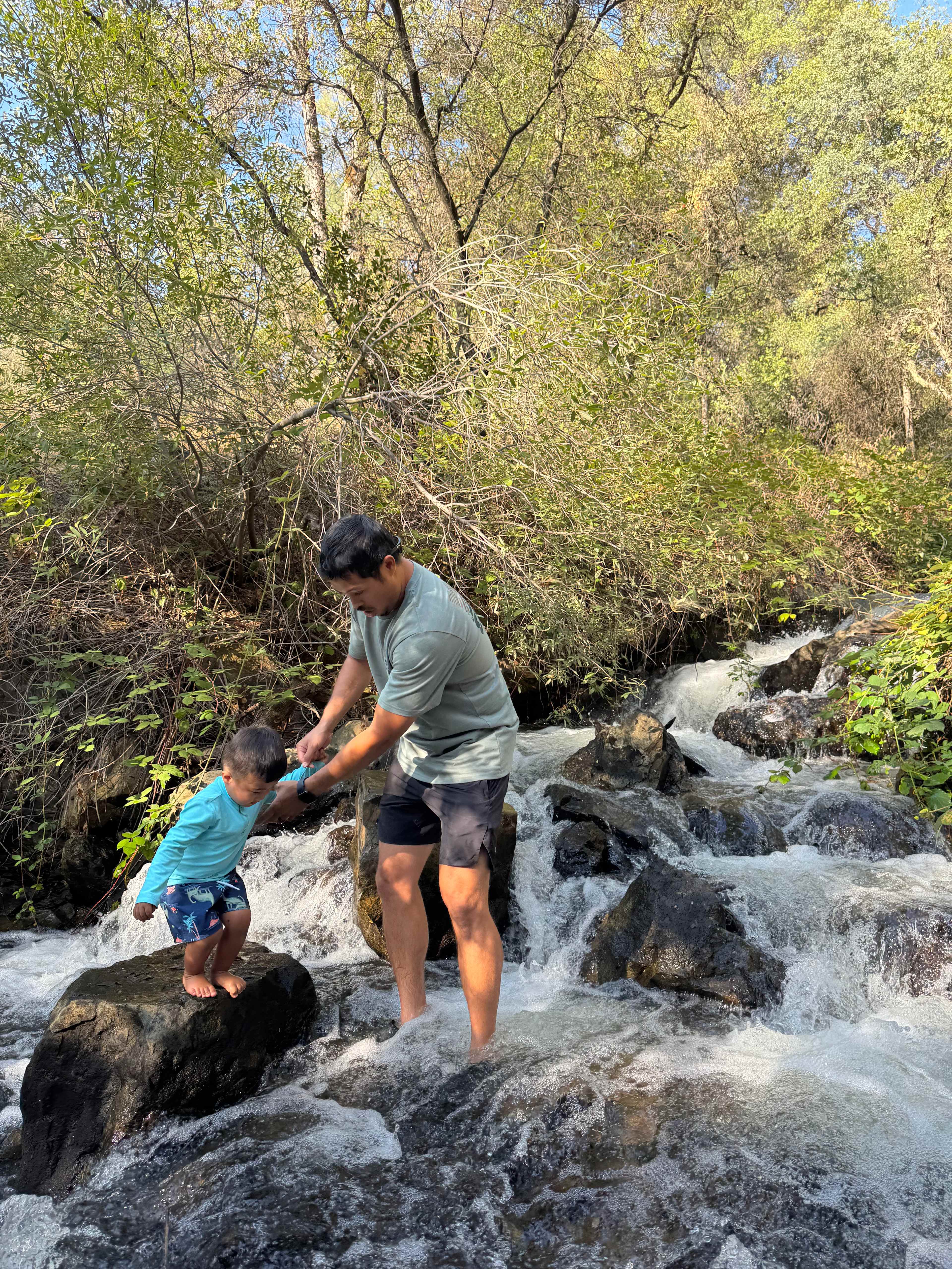 Creek was private and nice to relax in. 