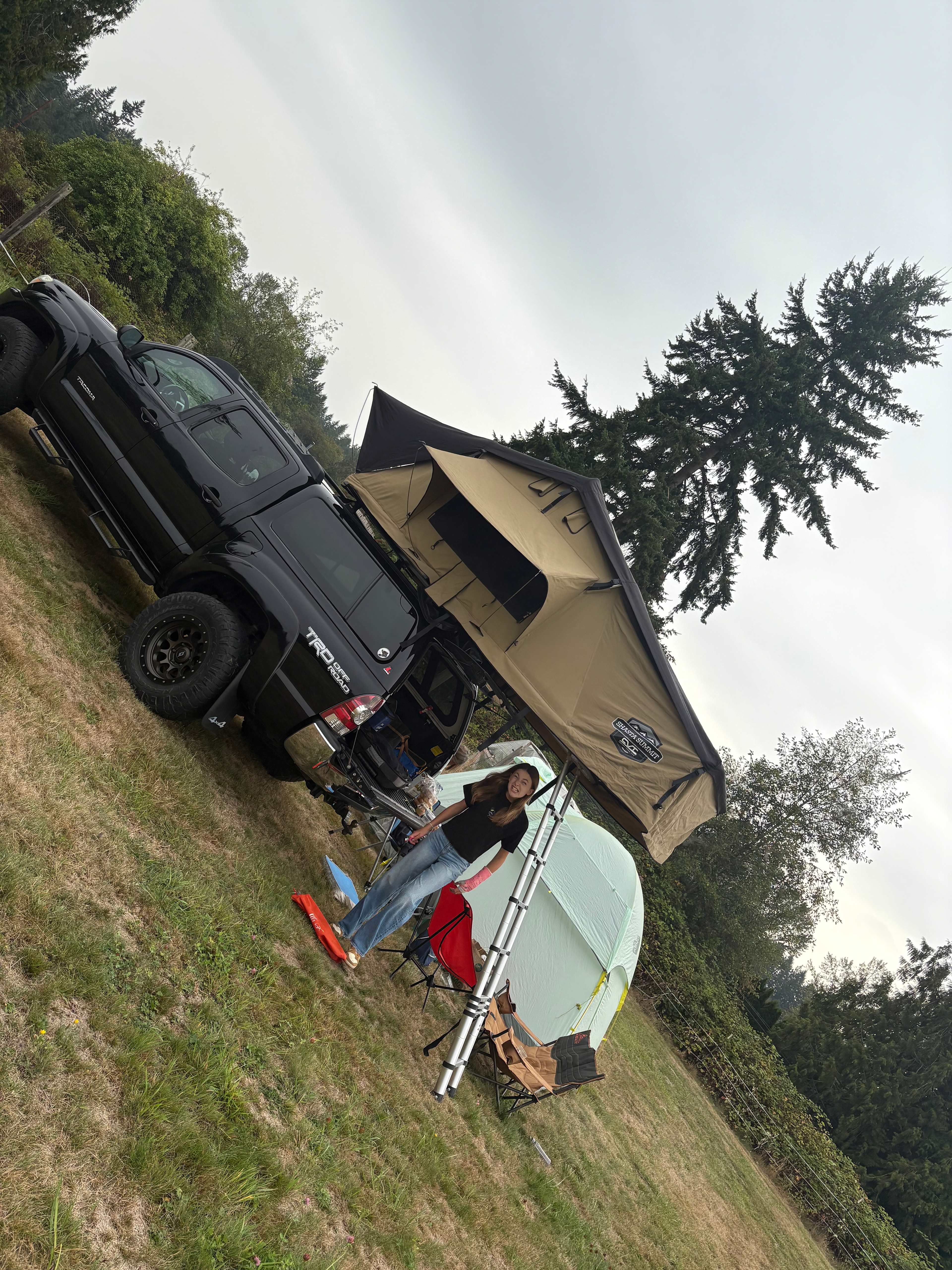 Slept to the call of coyotes and hoots of owls.  