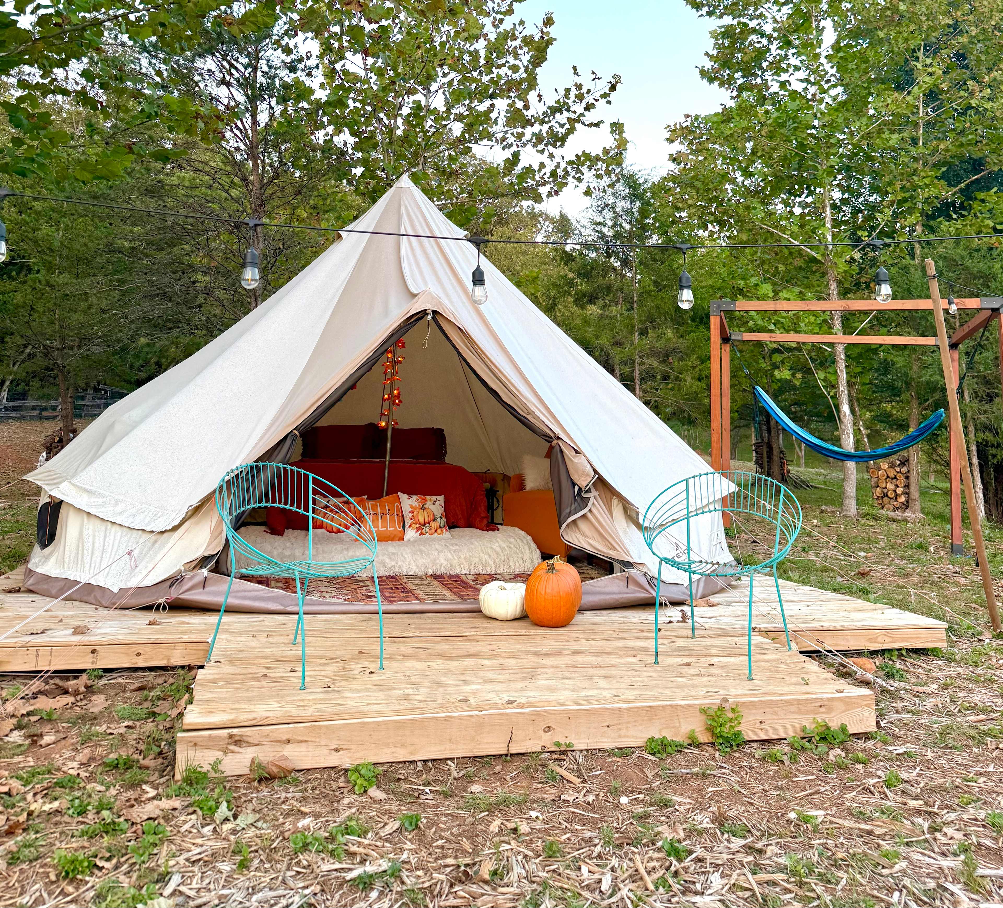 Riverside Camping with Donkeys