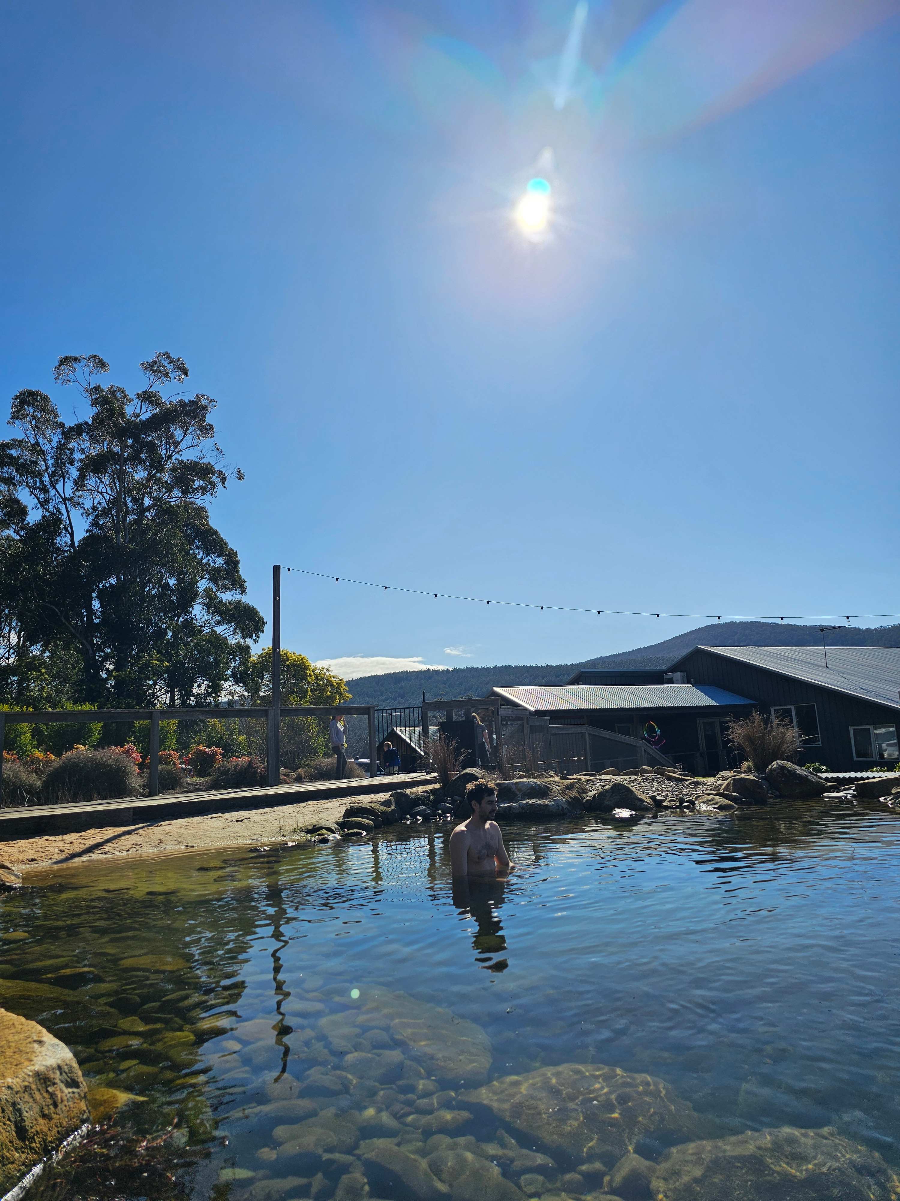 Cold plunge in the morning