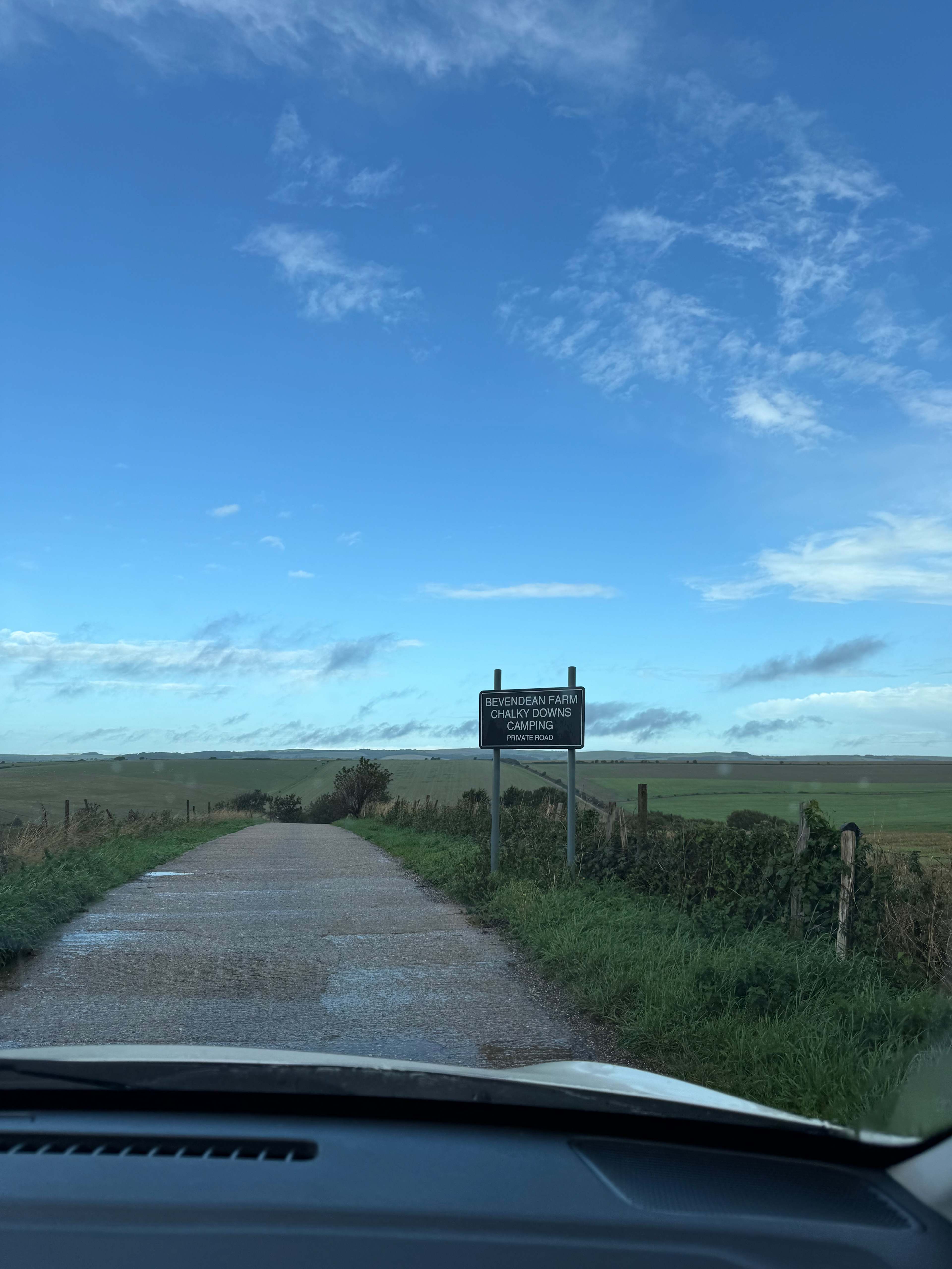 Entrance to the farm land where the campsite is. 