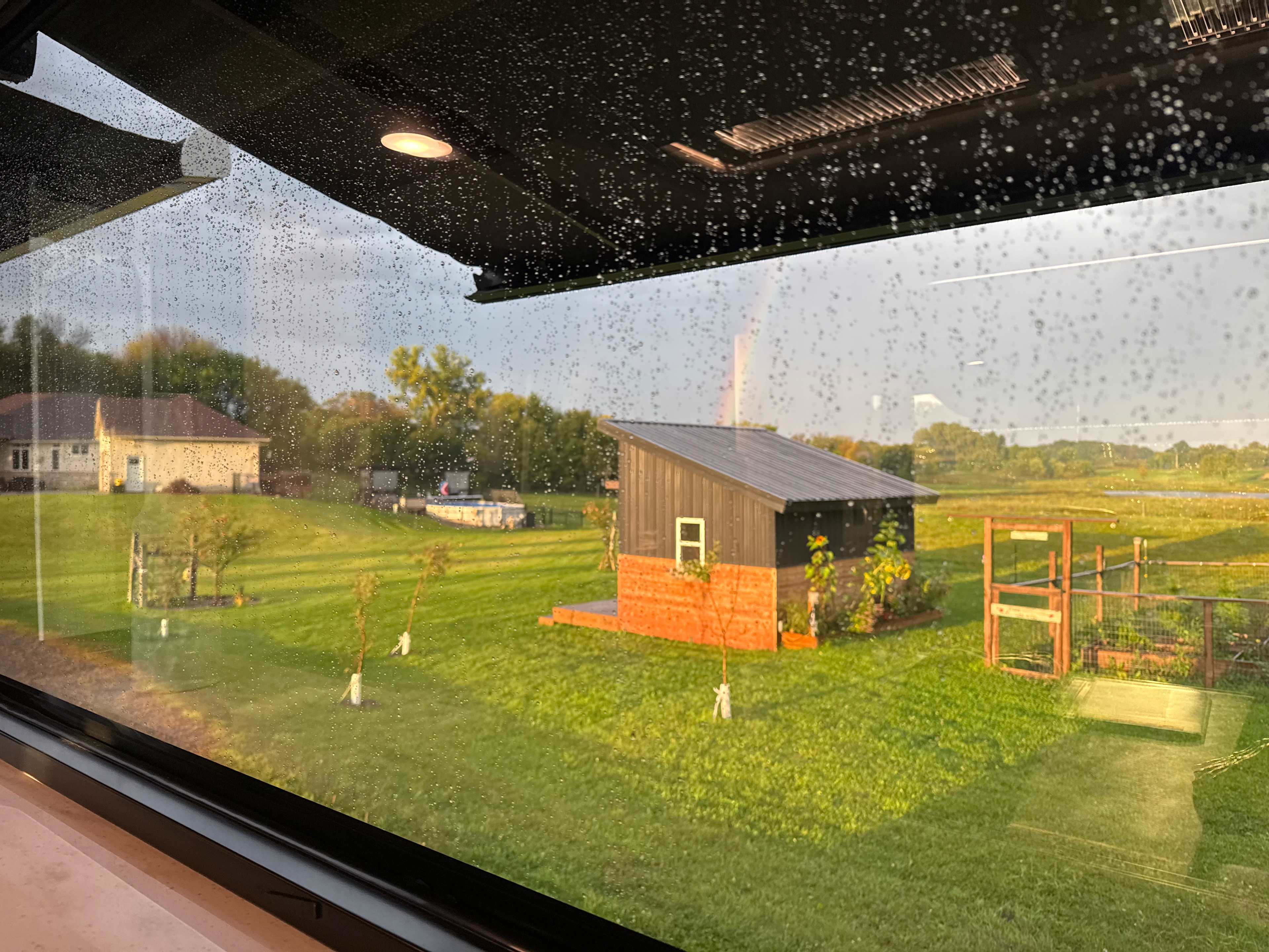 View from our camper’s dinette. (Patio side)