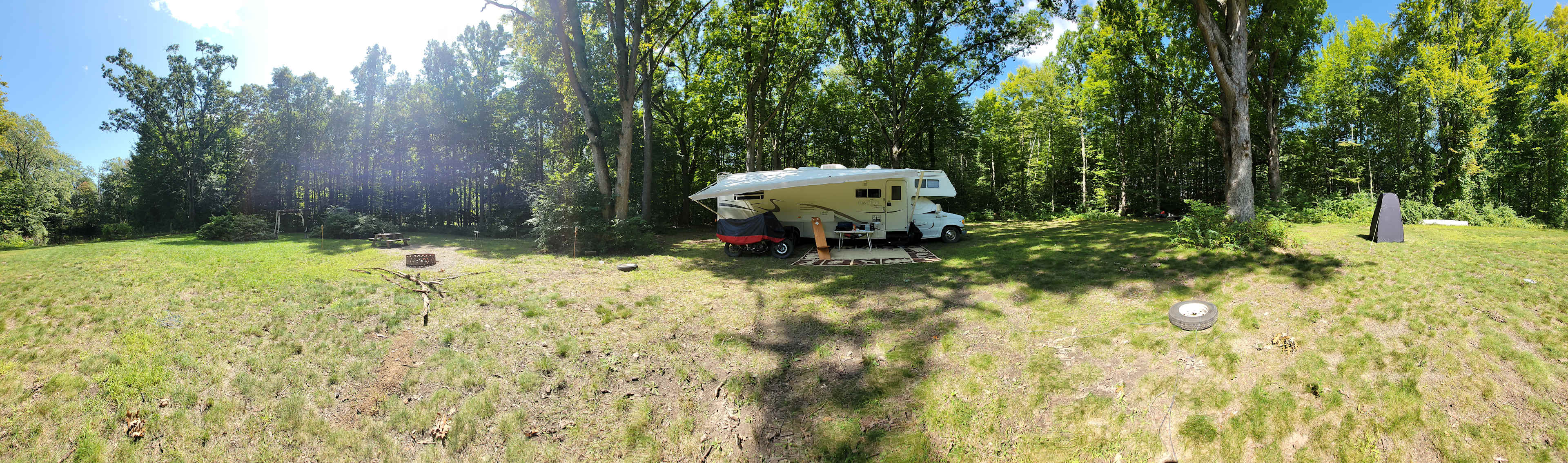 6+ Acre Rustic Forest Camp