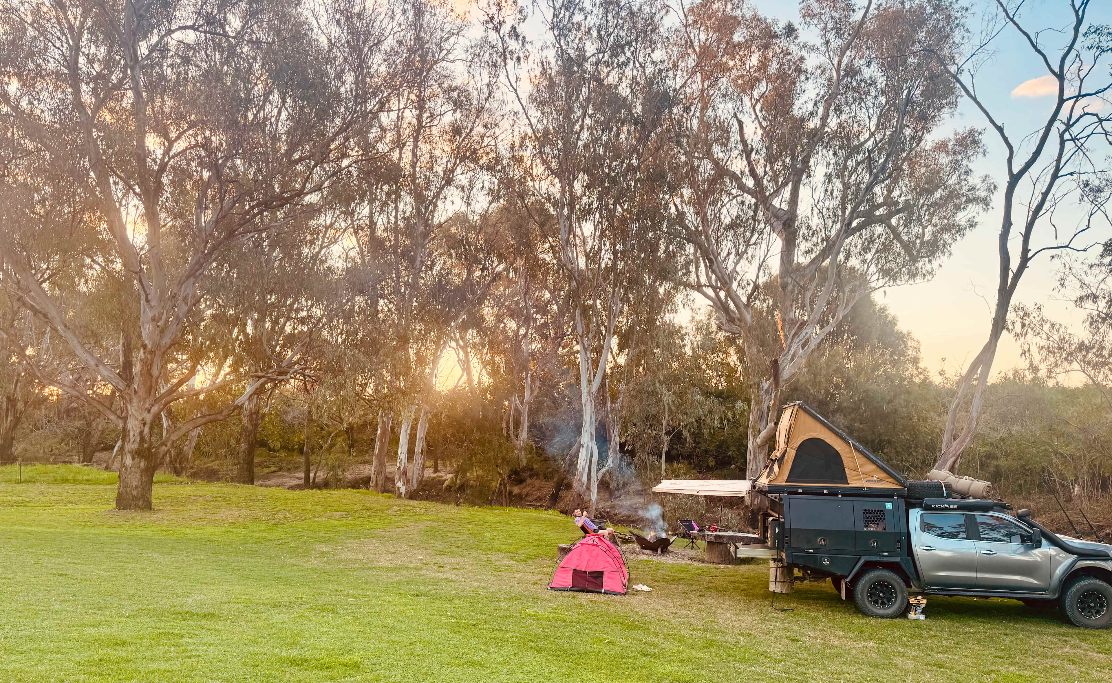 Campsite by the river