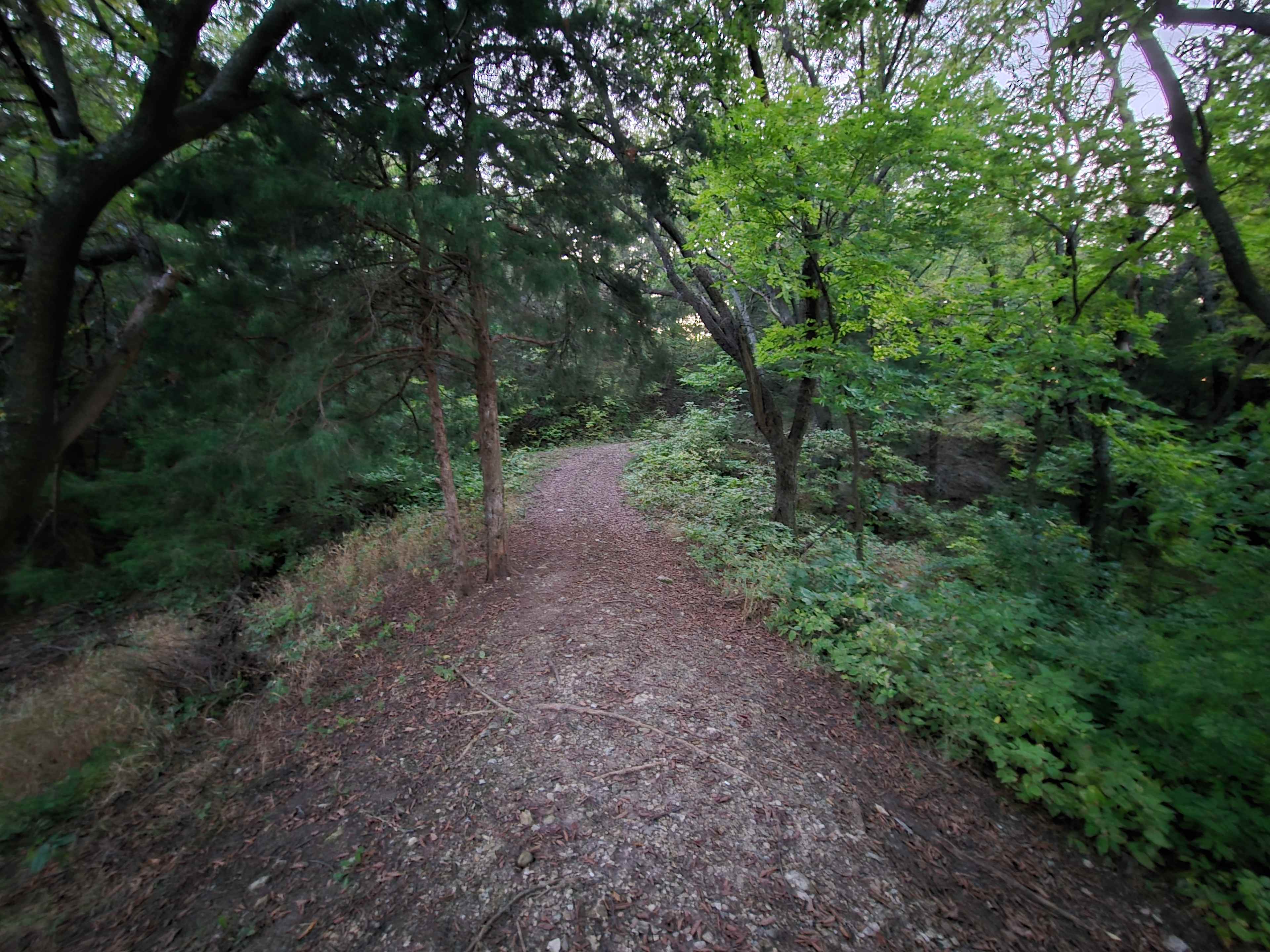 Walking trail right near site.