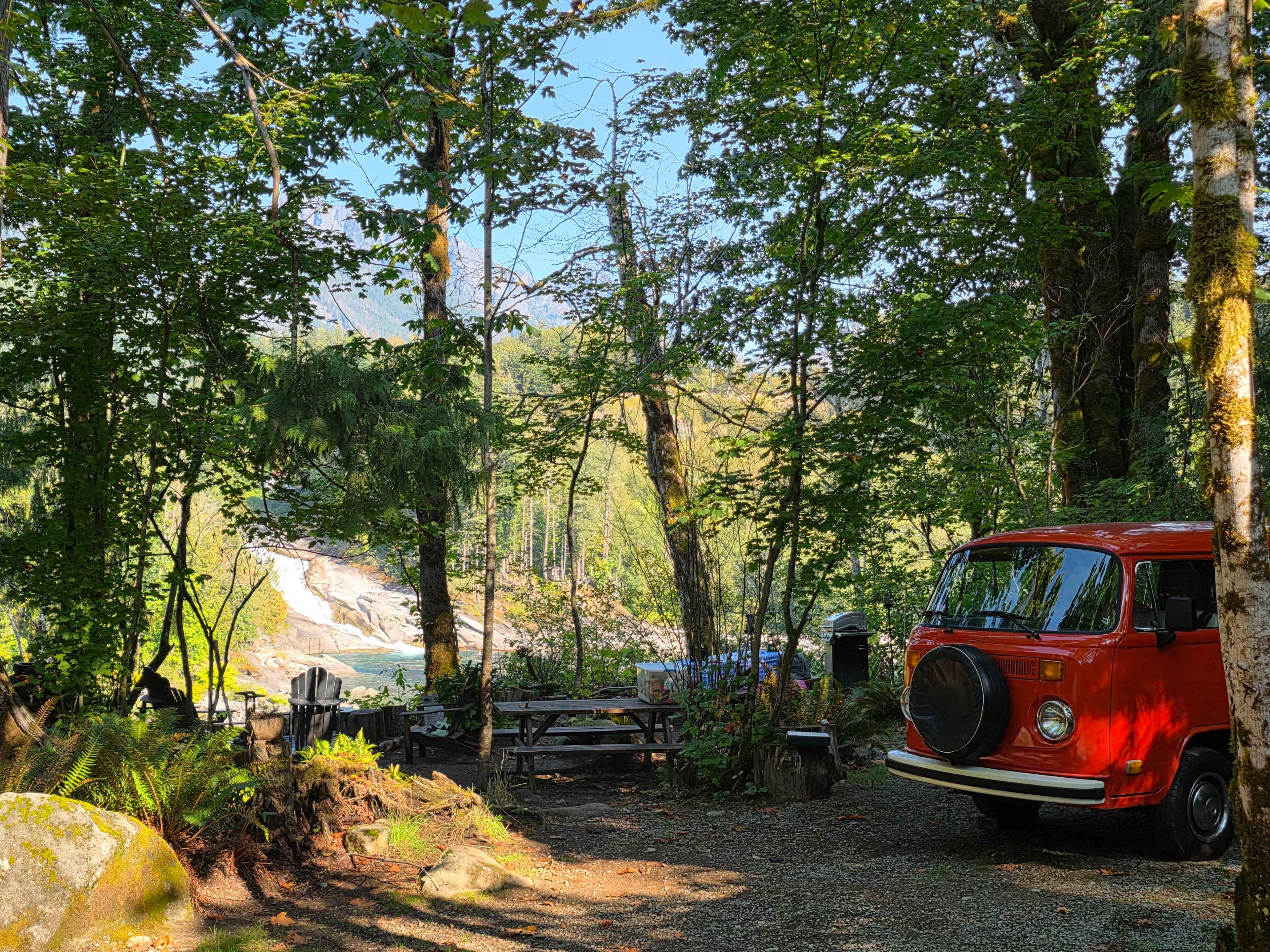 Sunset Falls, Waterfall Hipcamp