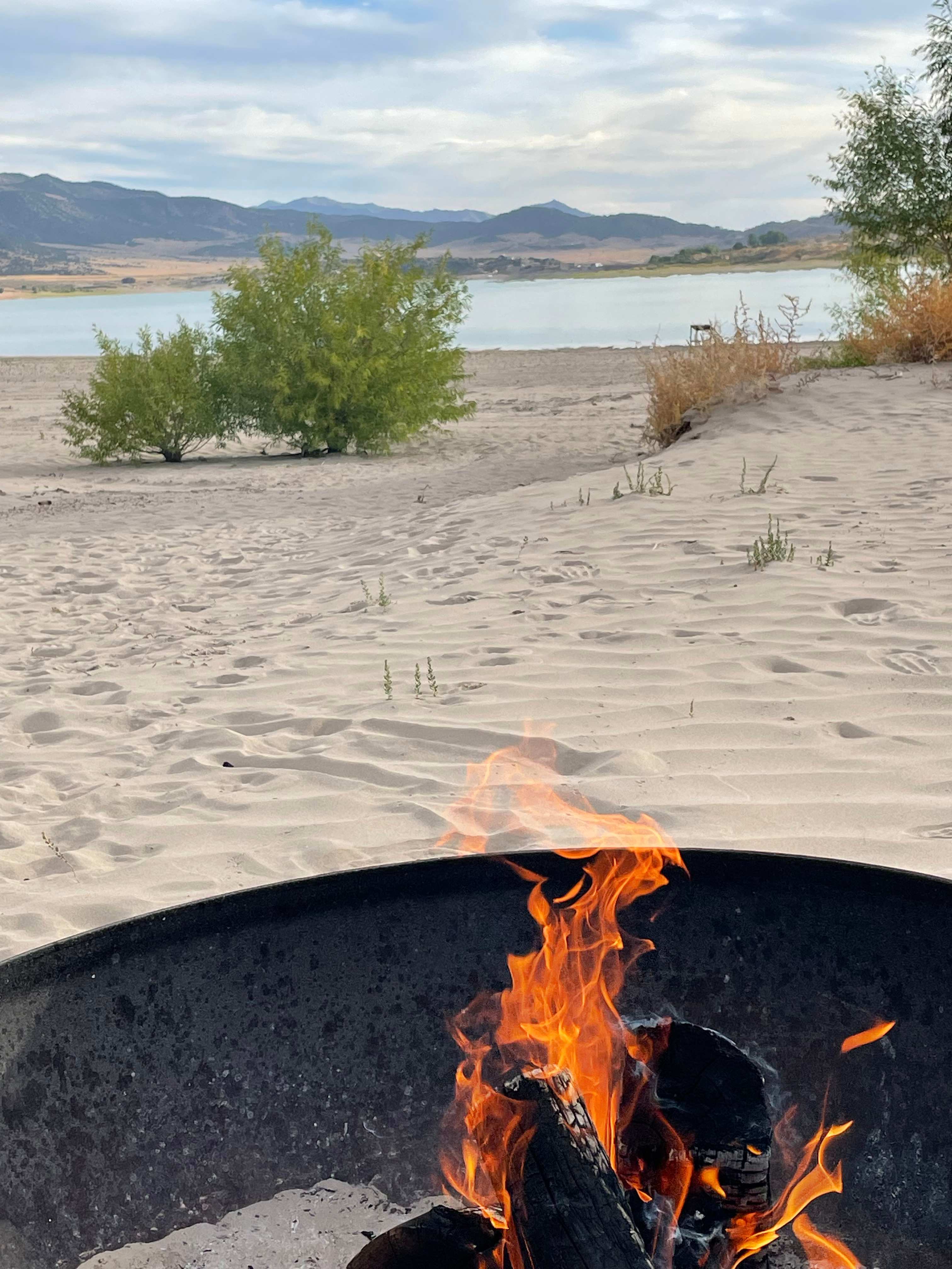 Fire on the beach, wonderful