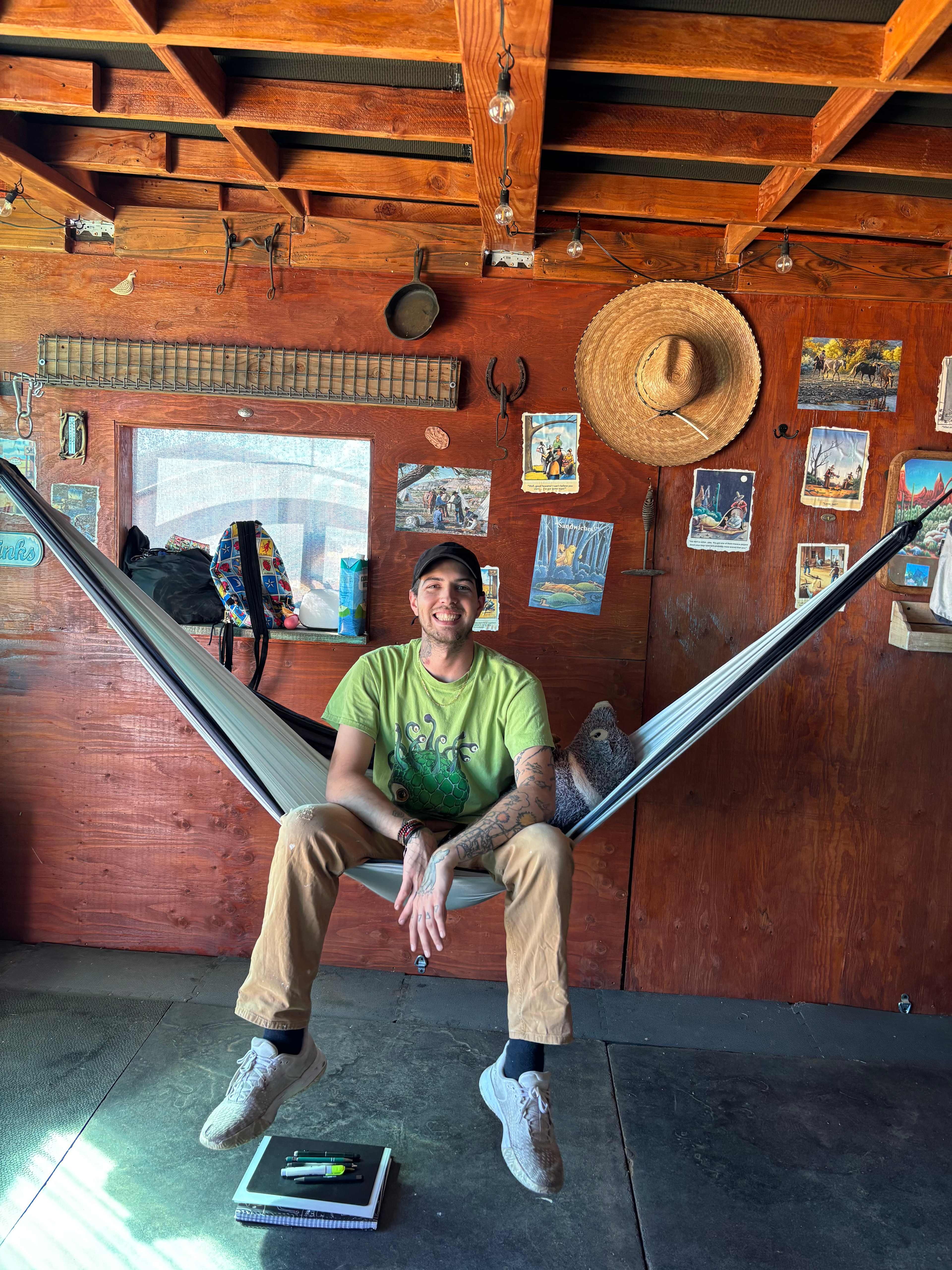 Hammock anchors are so convenient!