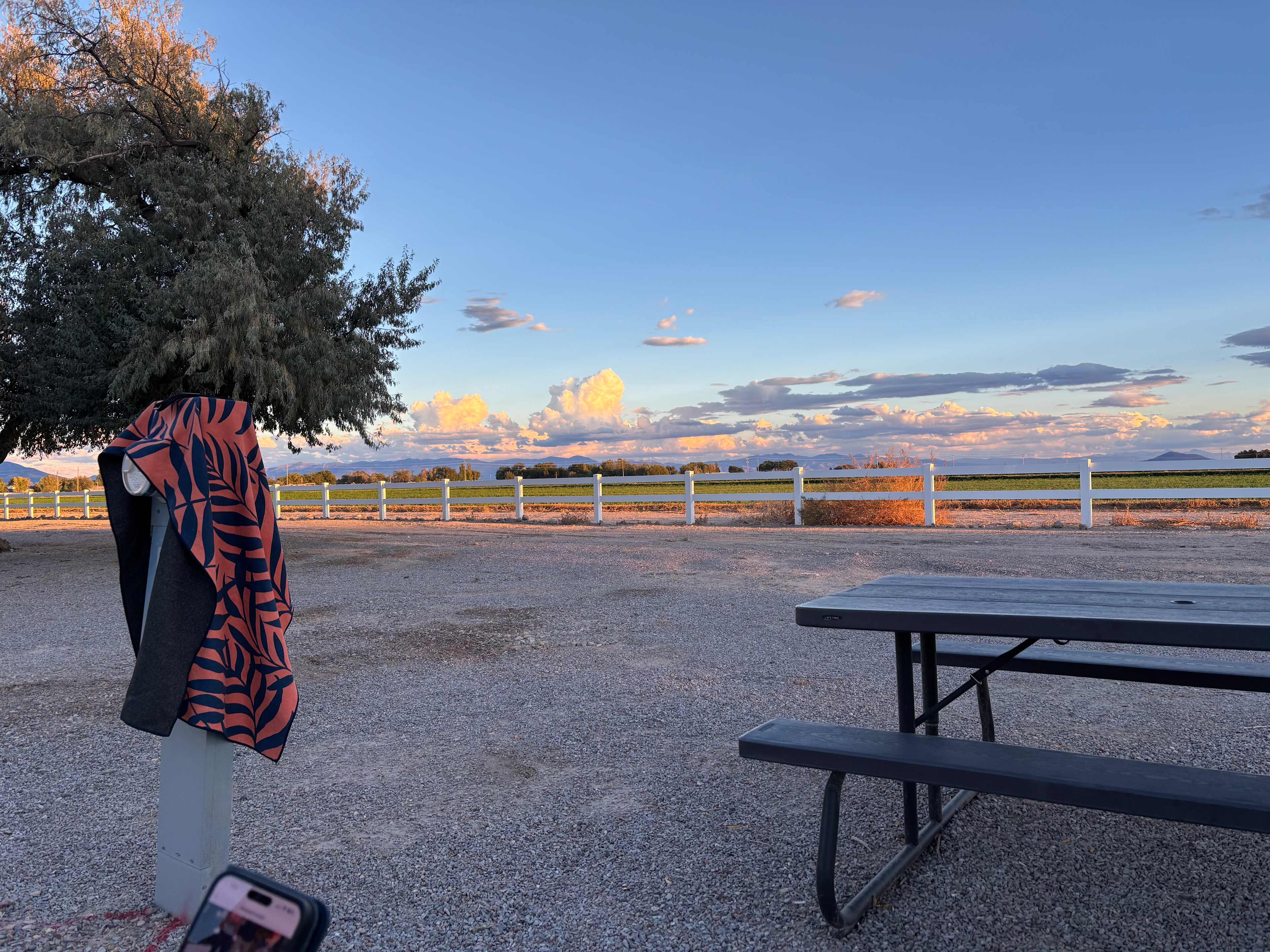 View west from our campsite 