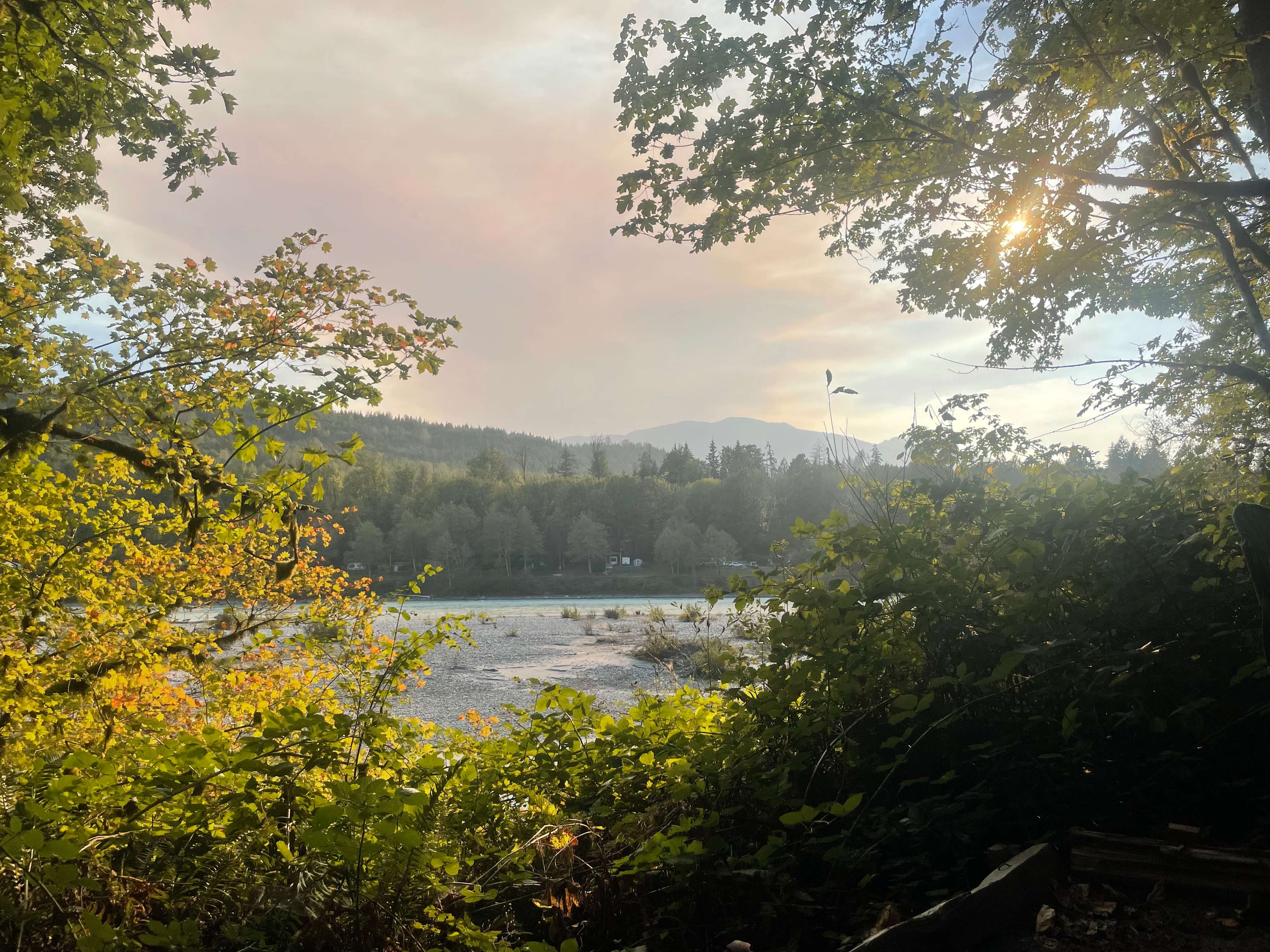 Gorgeous view from the campsite