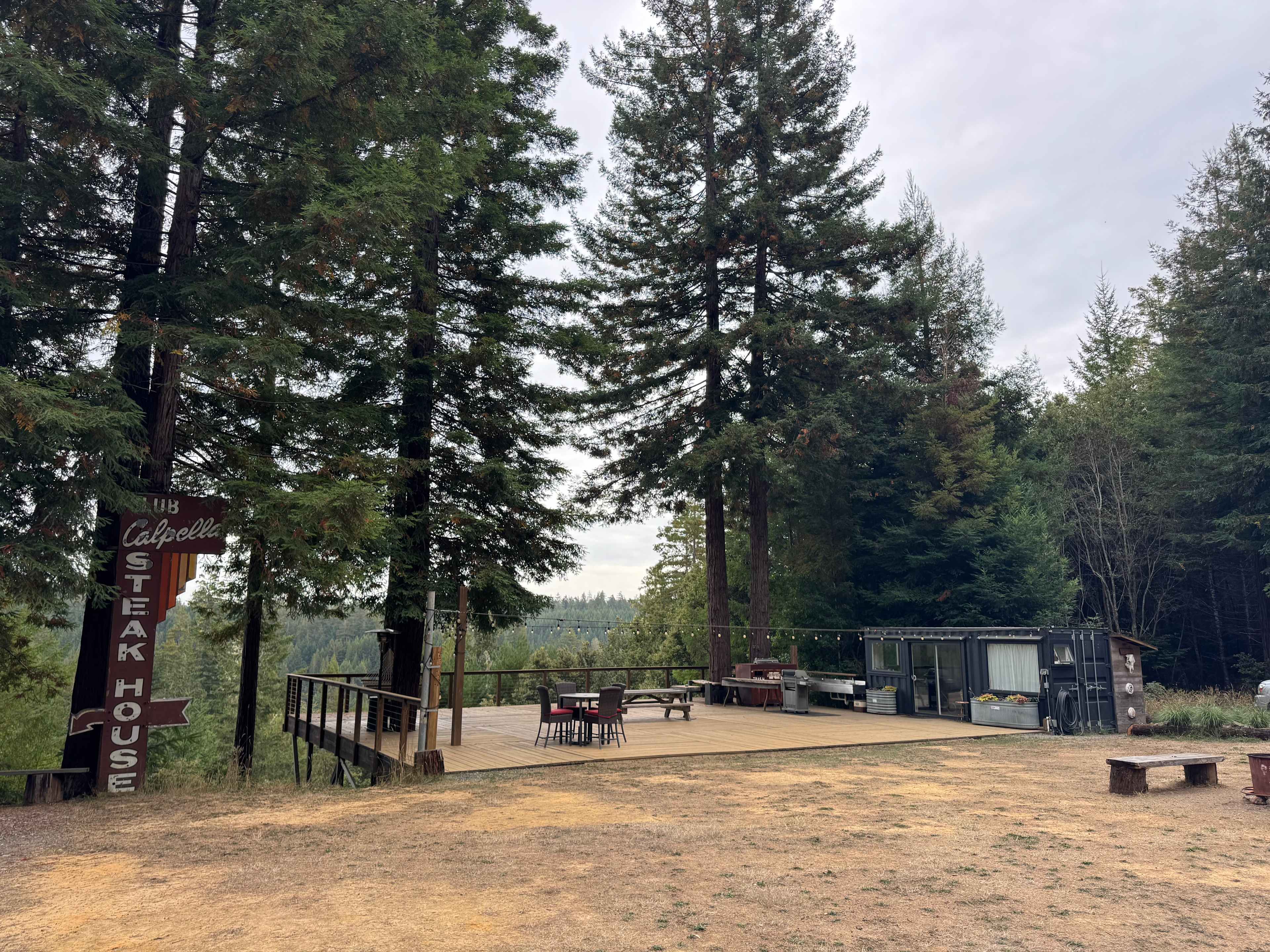 String lights were amazing for evening hangouts on the deck 